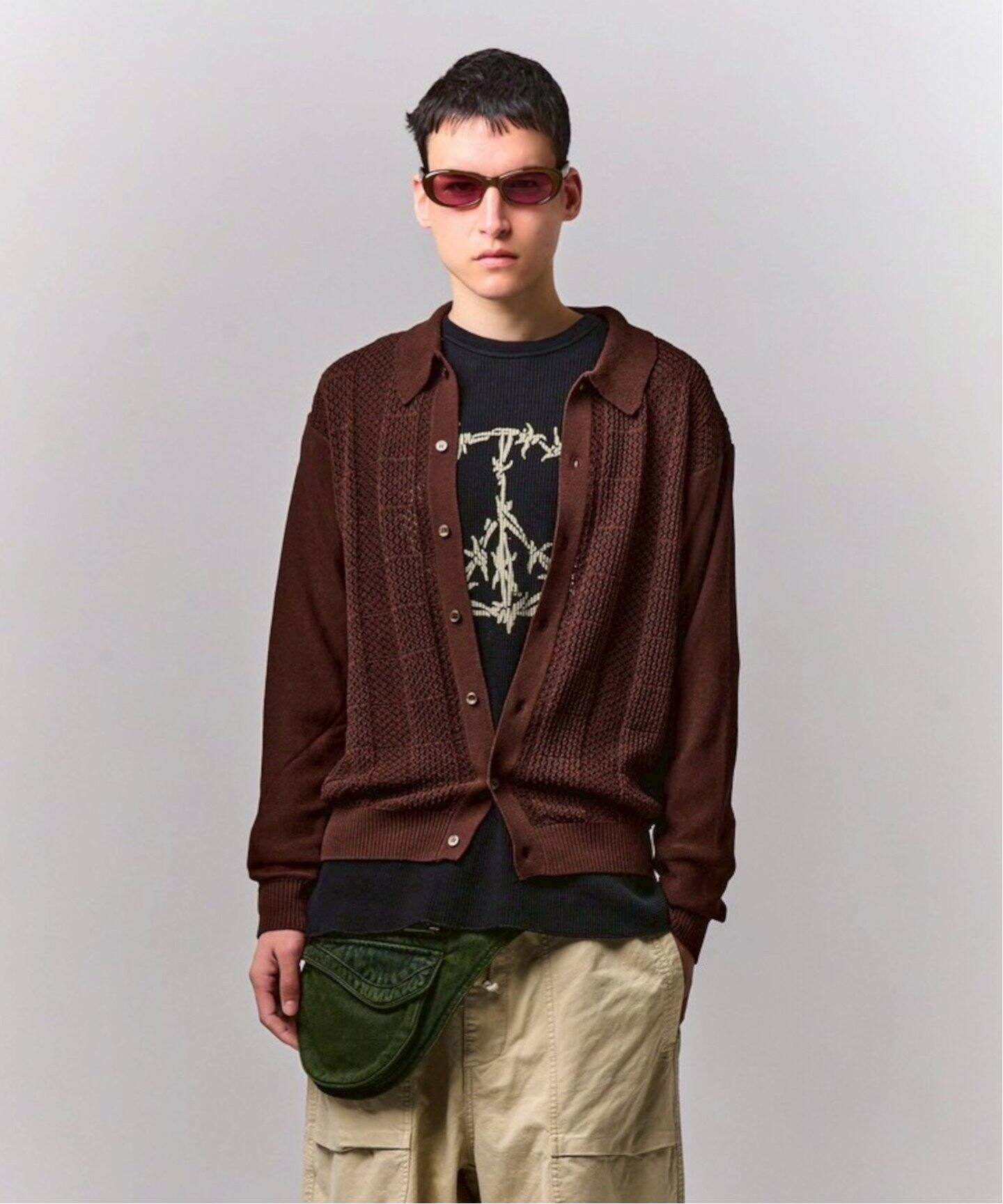 ARIES / アリーズ PEACE PRESS GOTHIC WAFFLE LS TEE AR60039.03（T 