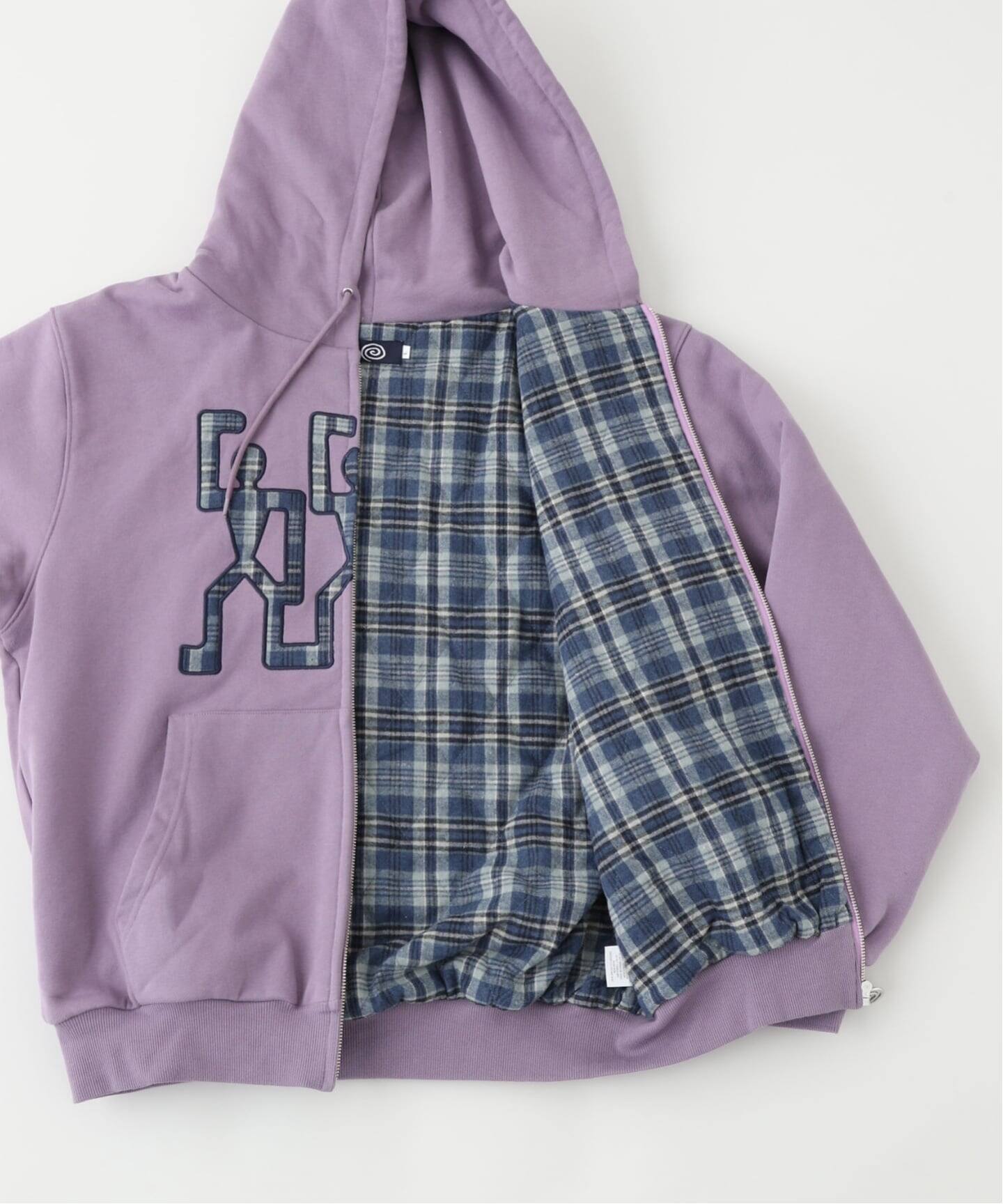 Sol soonerorlater×FUC ジップパーカー パープル Sol soonerorlater×FUC ジップパーカー パープル