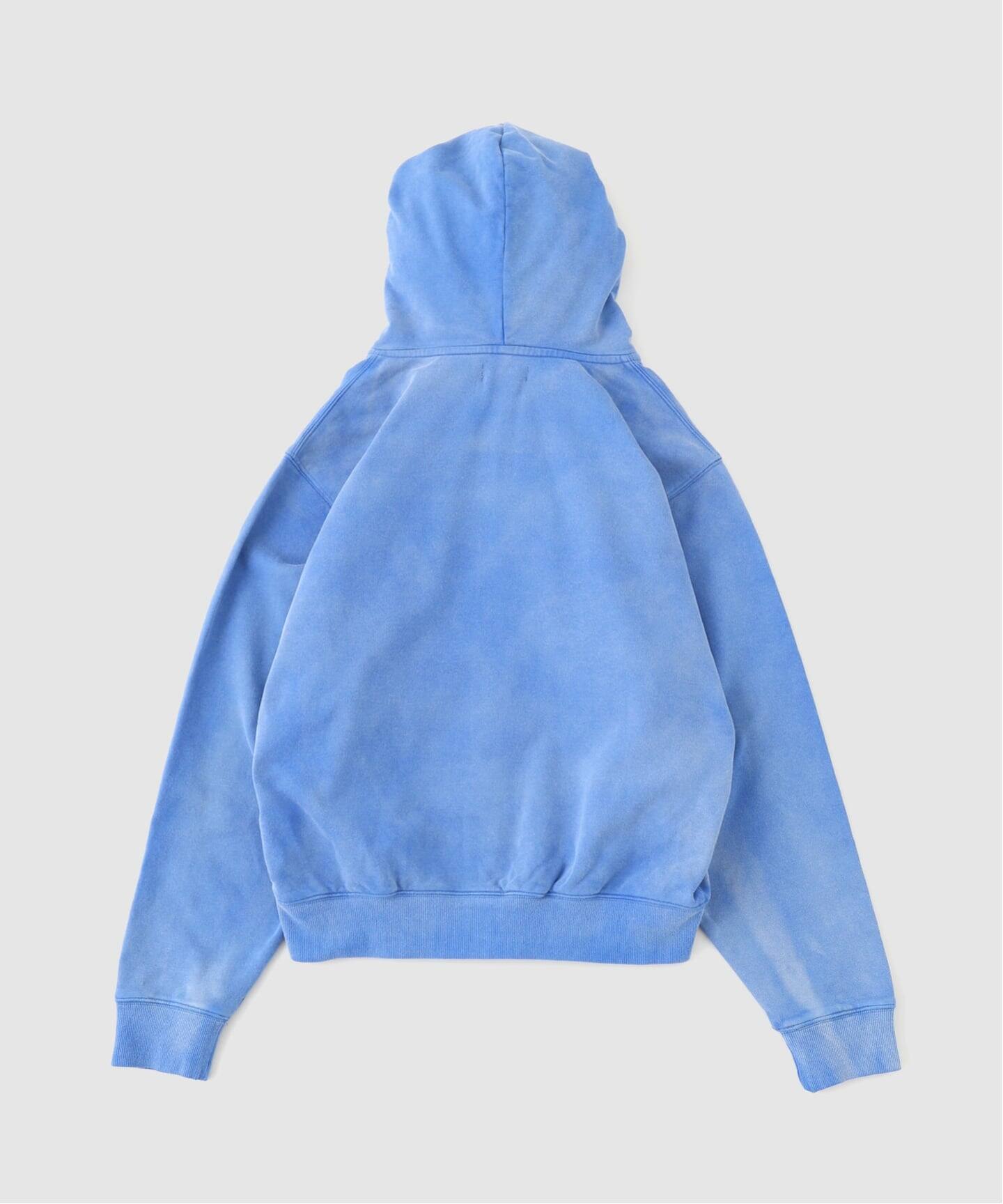 WOKE EDGE / ウォークエッジ FADED EMBROIDERY ZIP UP HOODIE