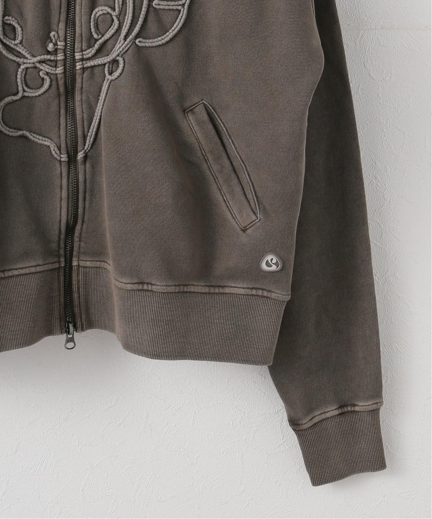 トップス COYSEIO VINTAGE TAPE HOOD ZIP-UP KHAKI VINTAGE TAPE HOOD ZIP-UP KHAKI - coyseio