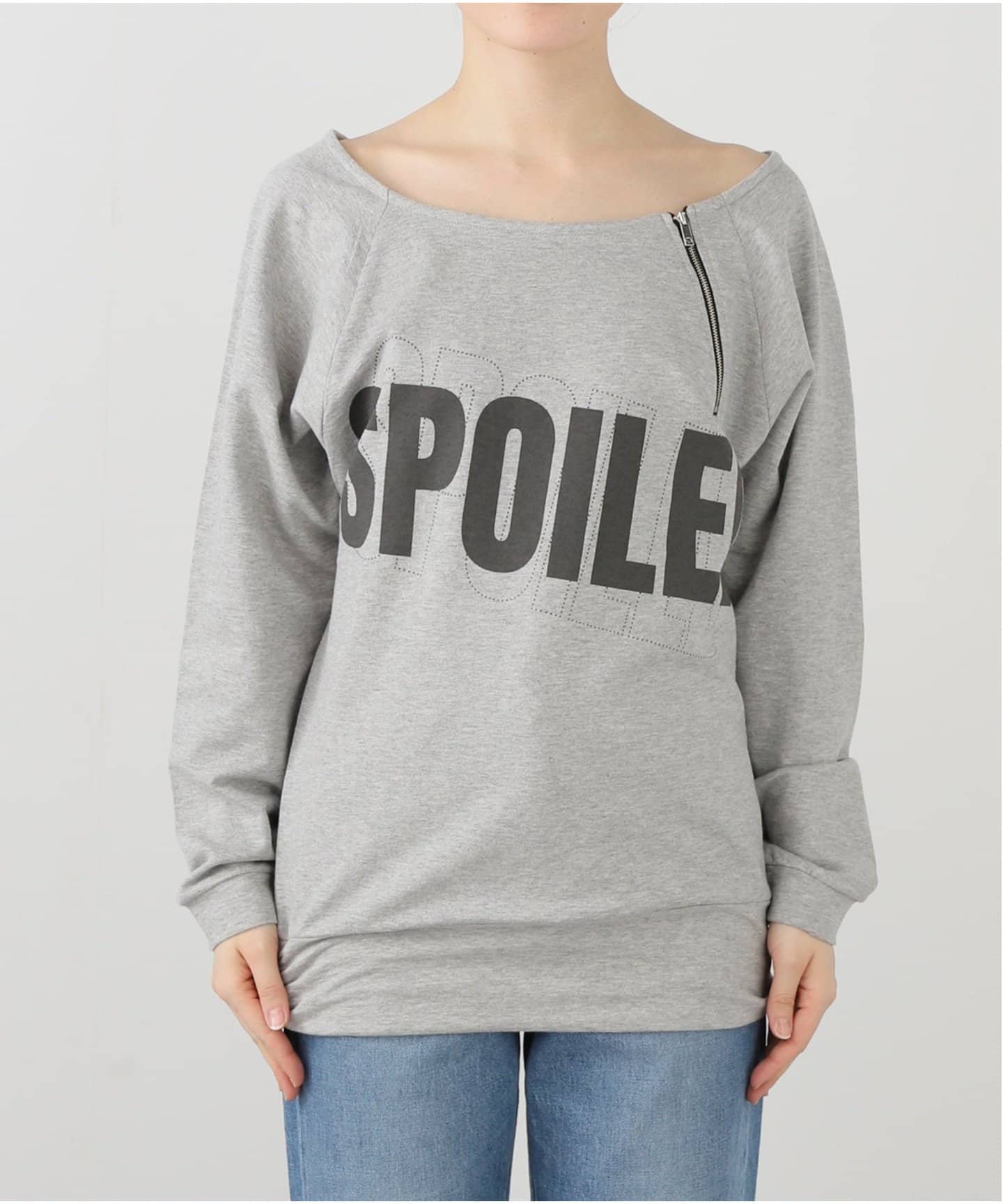 トレーナー スウェット 「Geek Office / ギークオフィス」JUST / ジャスト ZIPPER BOAT NECK SWEATSHIRT Geek Office / ギークオフィス】JUST / ジャスト ZIPPER BOAT