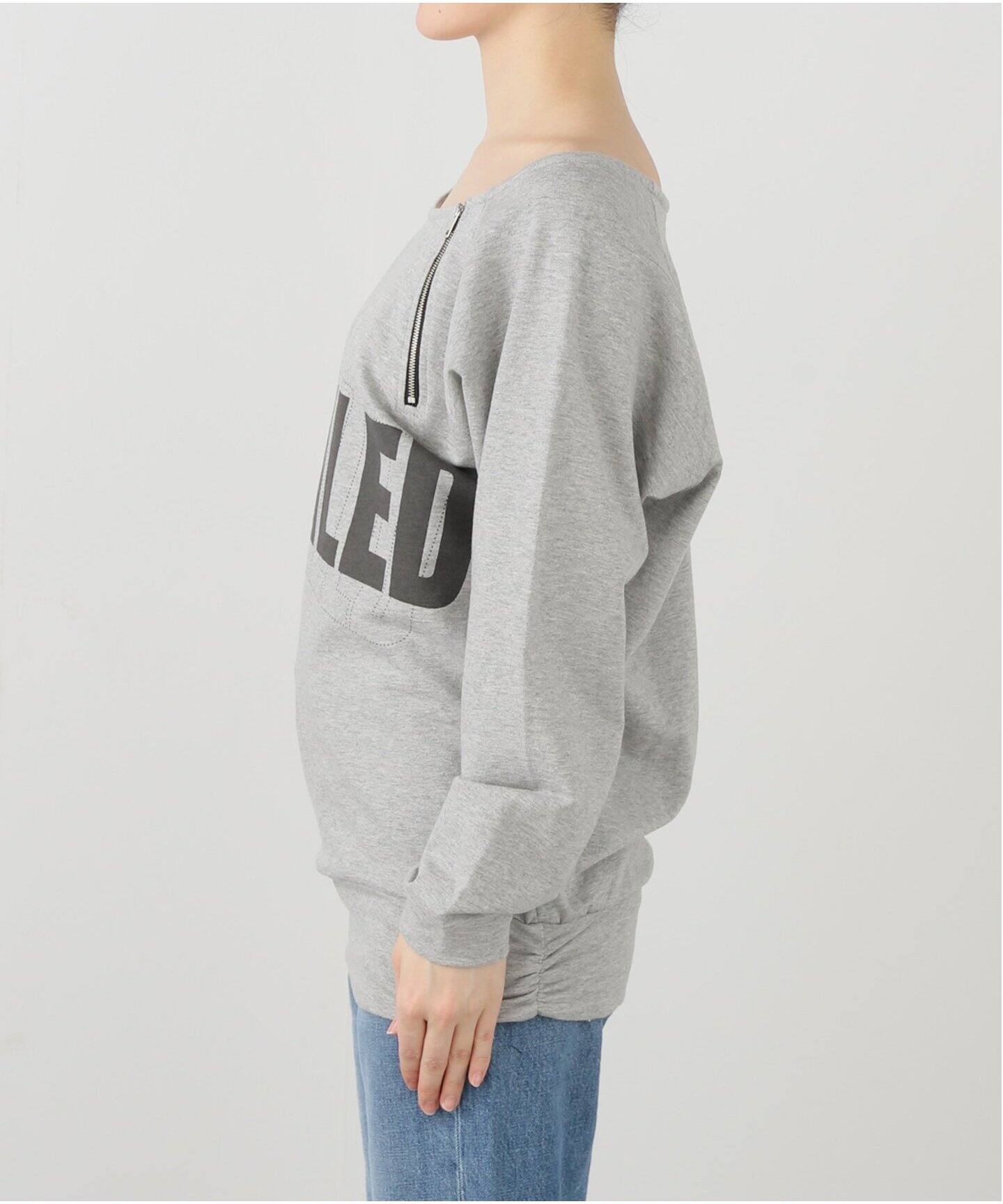 トレーナー スウェット 「Geek Office / ギークオフィス」JUST / ジャスト ZIPPER BOAT NECK SWEATSHIRT Geek Office / ギークオフィス】JUST / ジャスト ZIPPER BOAT