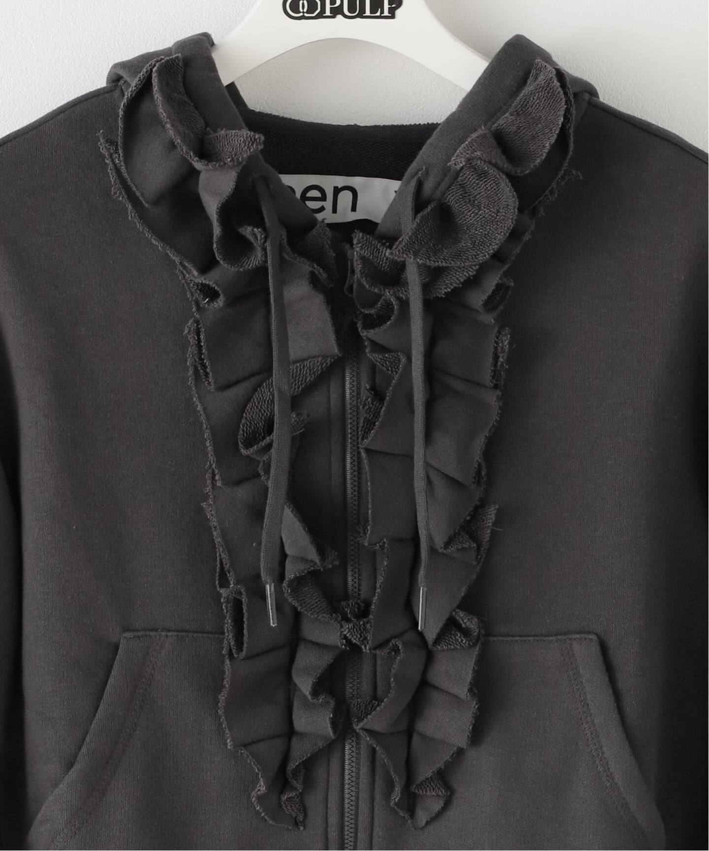 Geek Office / ギークオフィス】OPEN YY Knitted RUFFLE HOODIE