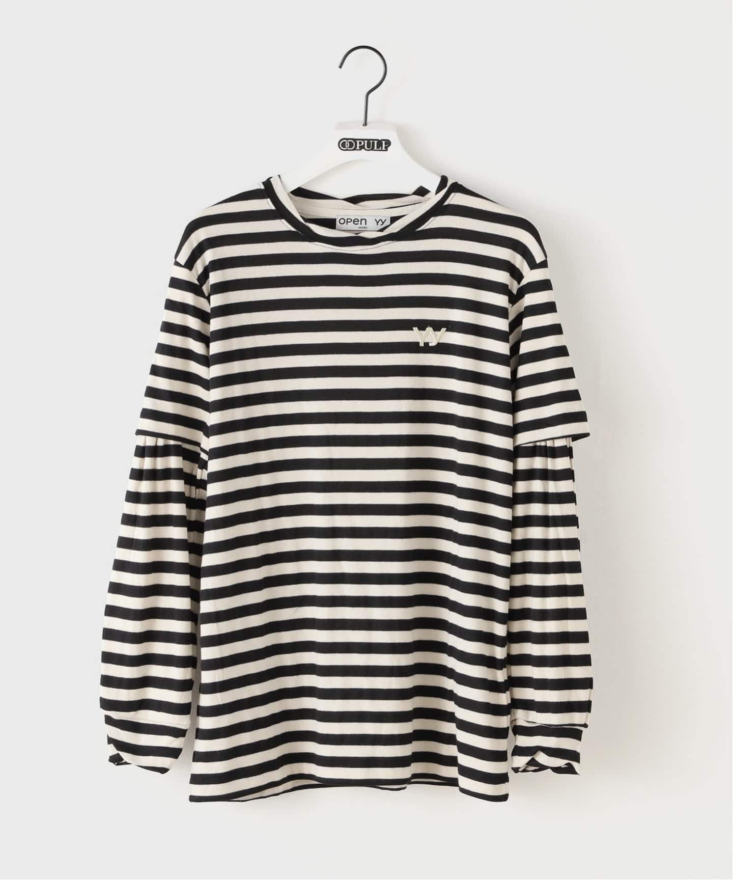 Open yy ブラック 長袖 Tシャツ グラフィックプリント Open YY