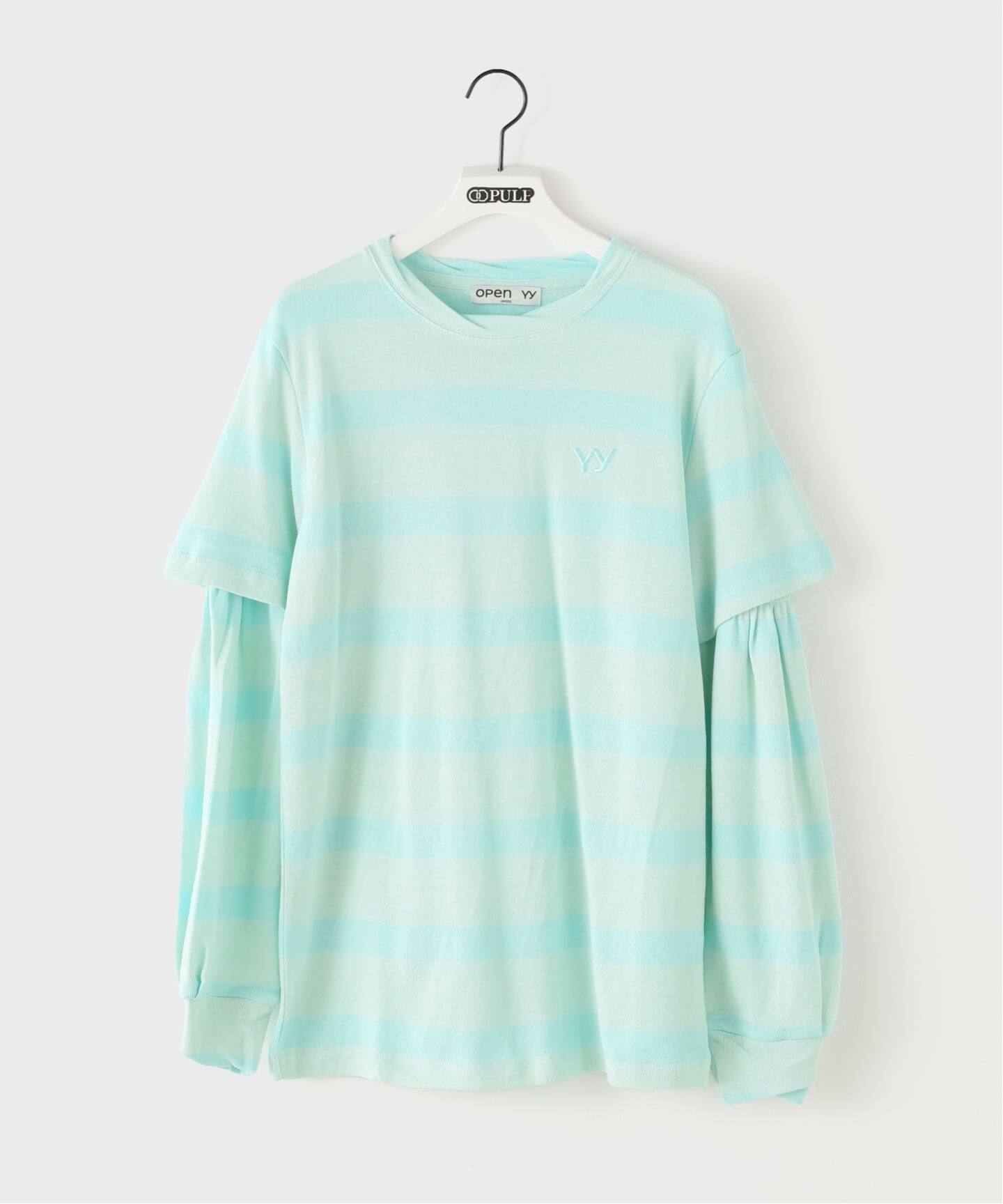 Geek Office / ギークオフィス】OPEN YY Knitted LAYERED STRIPE