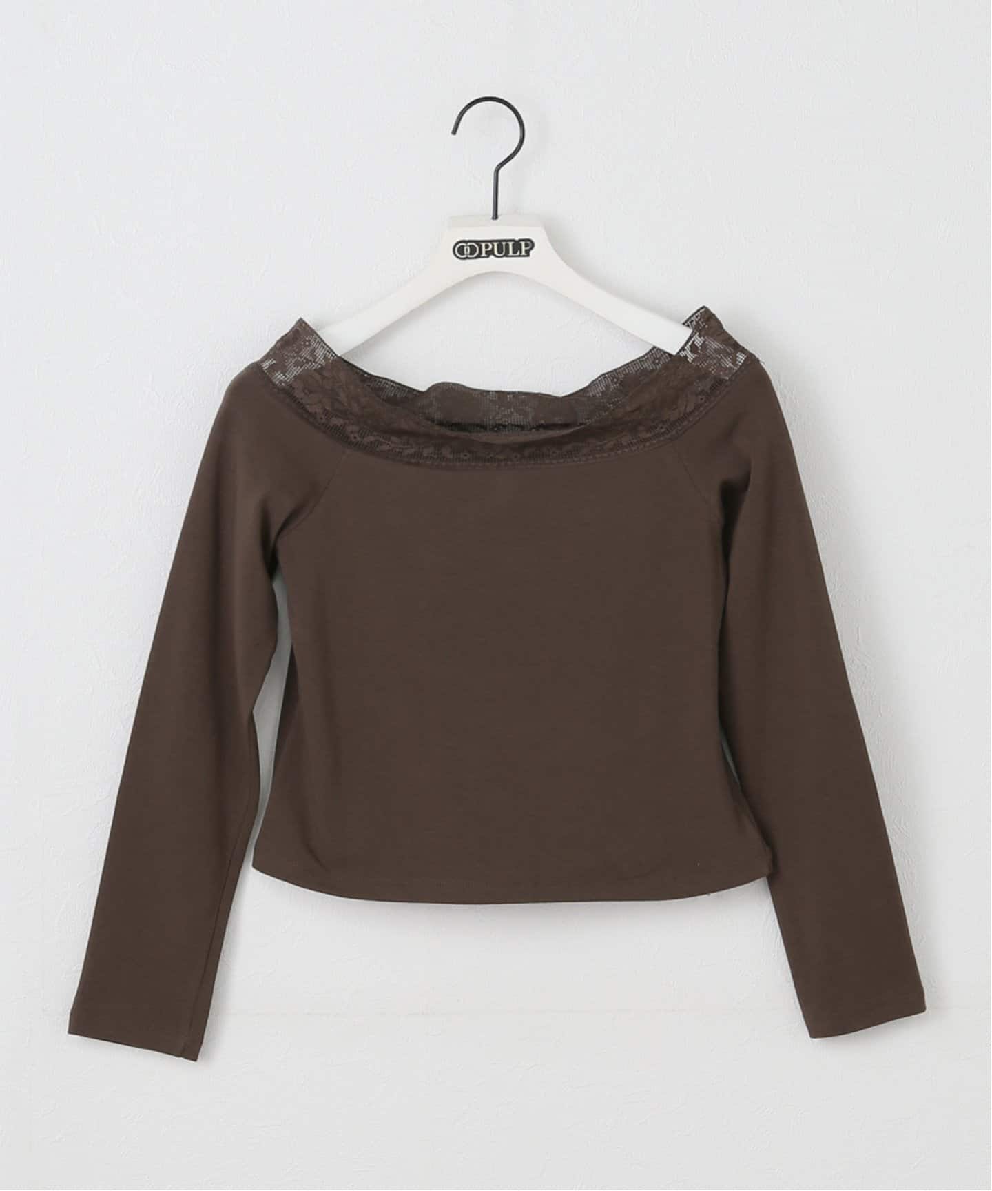 トップス polysooem POLYSOOEM / ポリスエム LACED OFF-SHOULDER JERSEY TOP（T