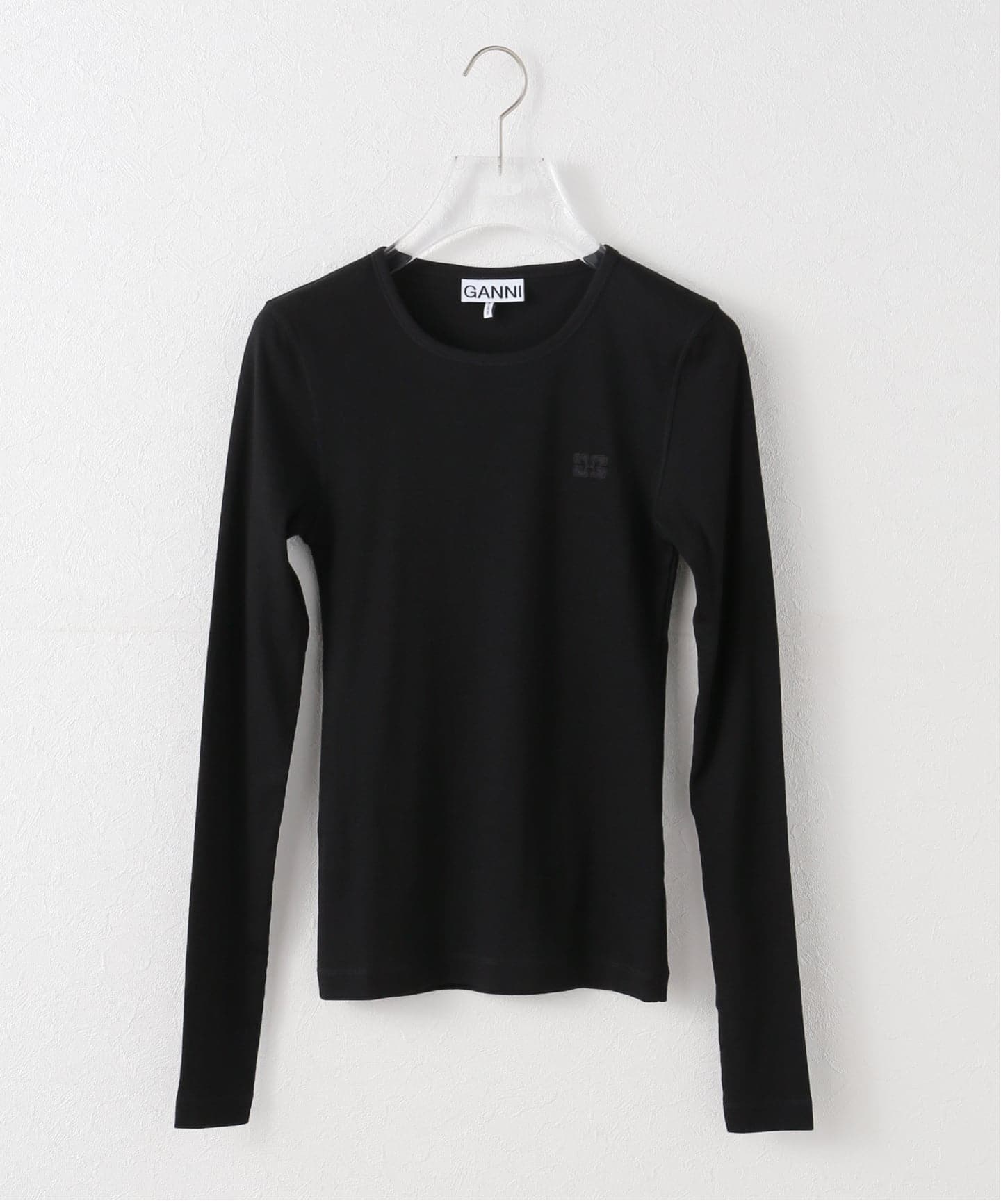 GANNI 長袖ポロシャツ クリーム S GANNI 長袖 Tシャツ Future Heavy