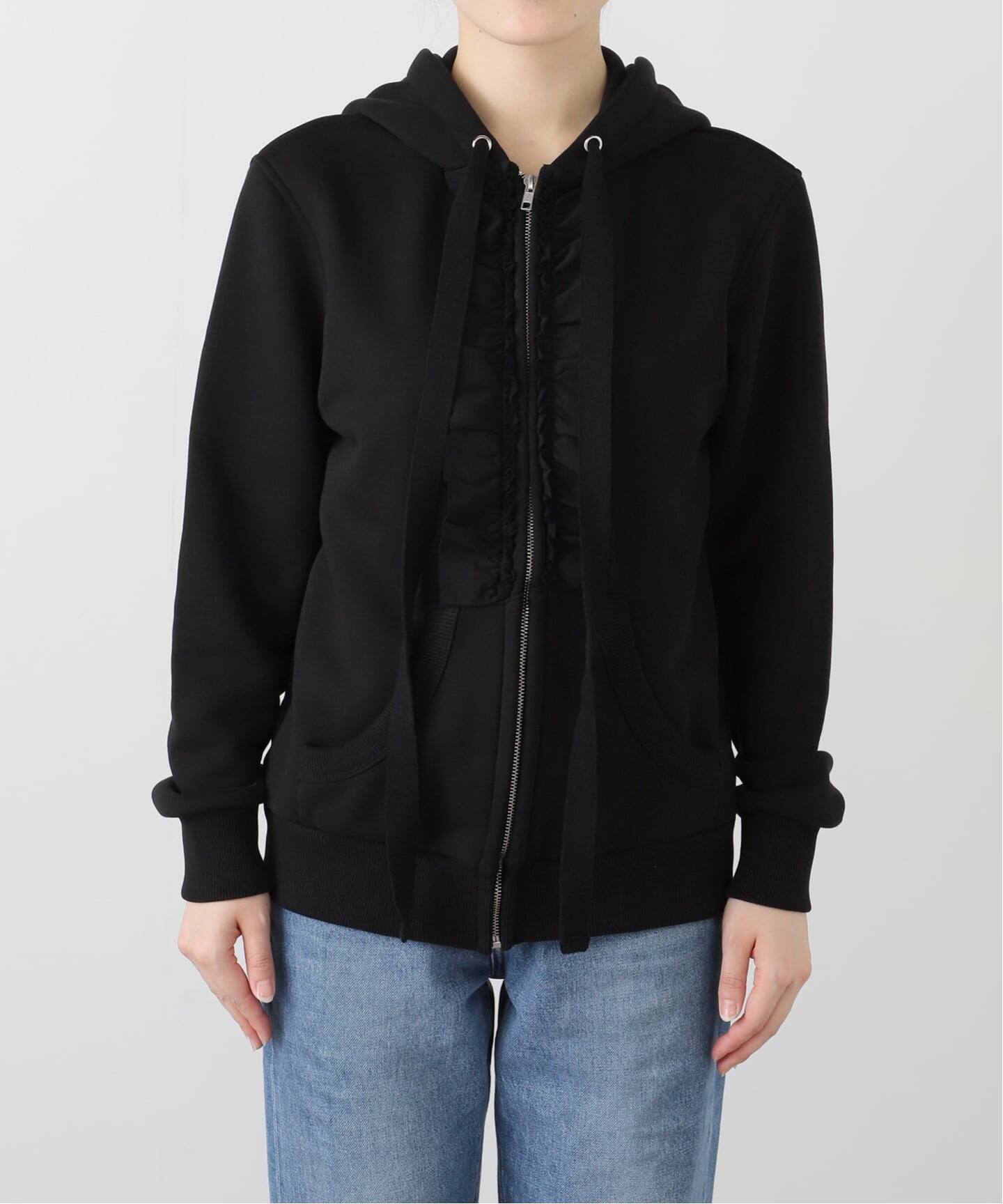 ナチェ NACHE ジップアップパーカー ショート丈 NACHE パーカー NACHE/ナチェ/CROPPED HOODIE ZIP-UP レディース