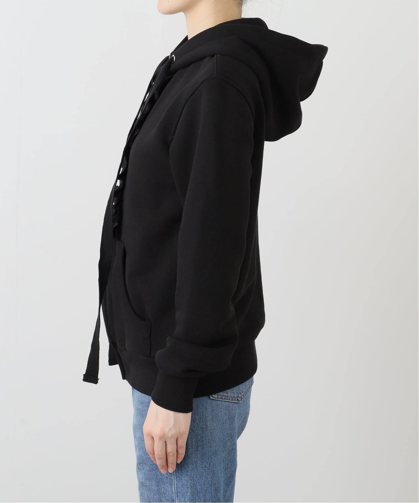 Geek Office / ギークオフィス】NACHE / ナチェ RUFFLE HOODIE ZIP-UP