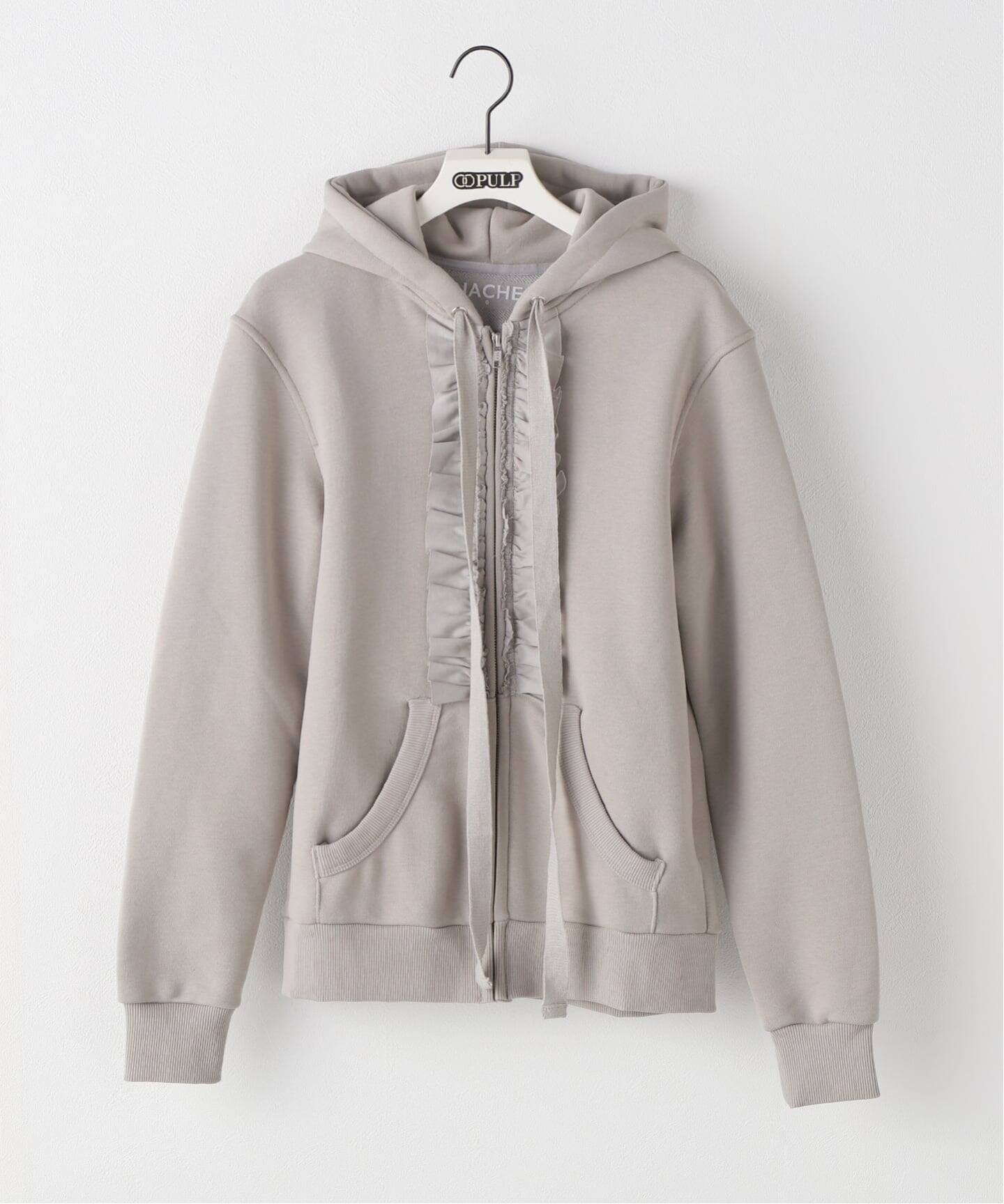 ナチェ NACHE ジップアップパーカー ショート丈 NACHE パーカー NACHE/ナチェ/CROPPED HOODIE ZIP-UP レディース