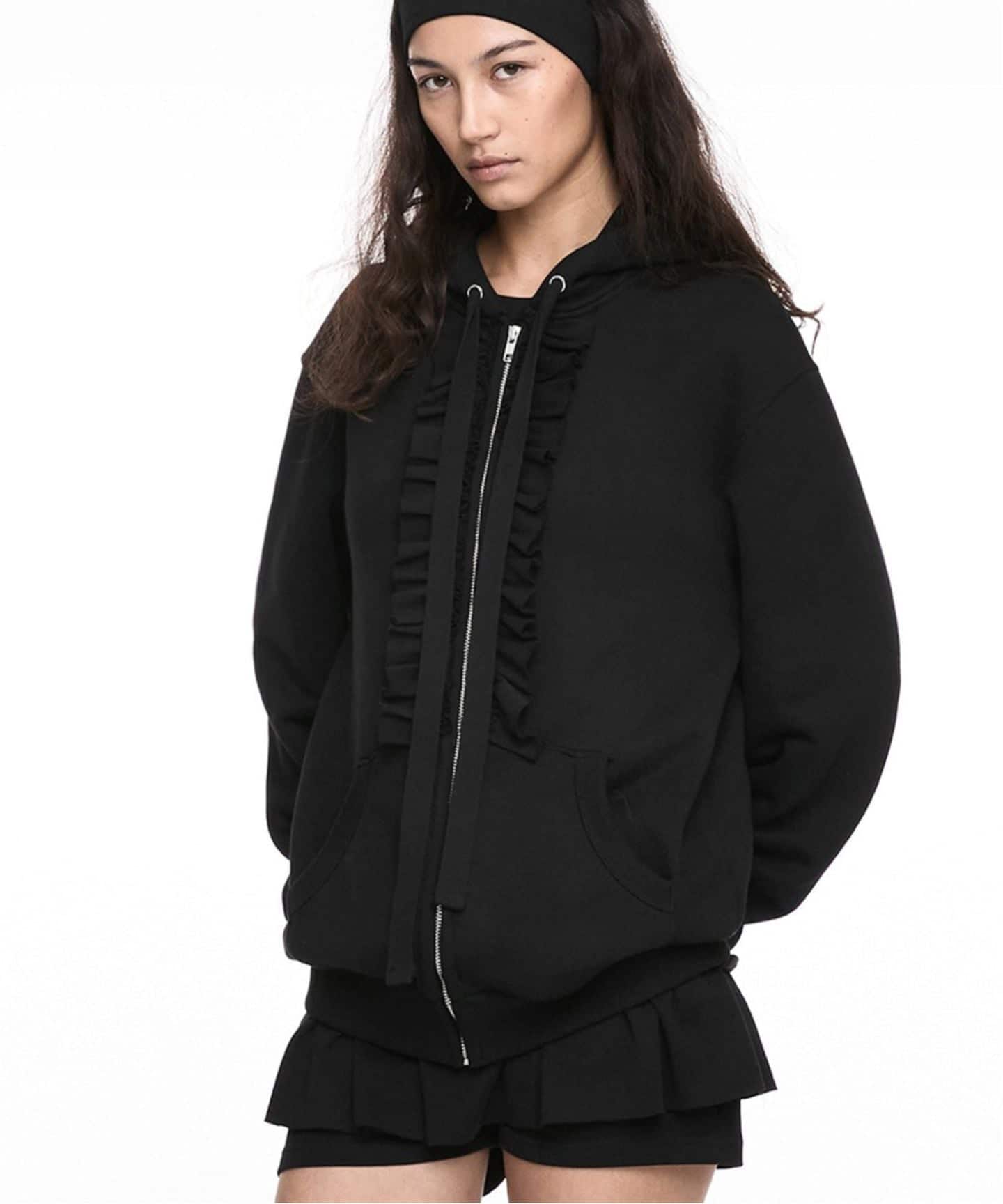 ナチェ NACHE ジップアップパーカー ショート丈 NACHE パーカー NACHE/ナチェ/CROPPED HOODIE ZIP-UP レディース