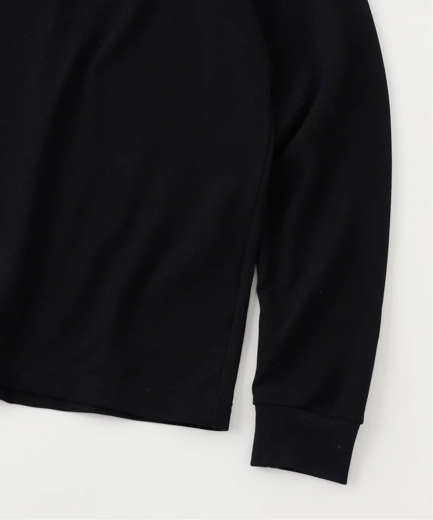 Yuki Hashimoto Yネックポロシャツ ブラック YUKI HASHIMOTO(ユウキハシモト)のY NECK POLO SHIRTS BLACKの