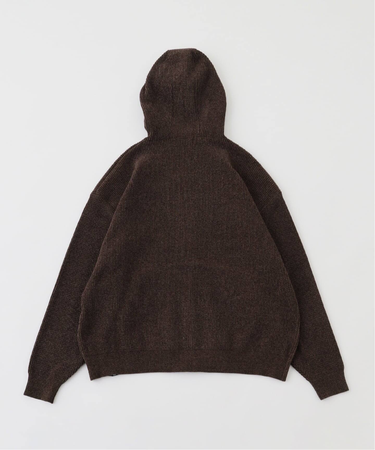 PHINGERIN / フィンガリン CORDY KNIT ZIP HOODIE（パーカー