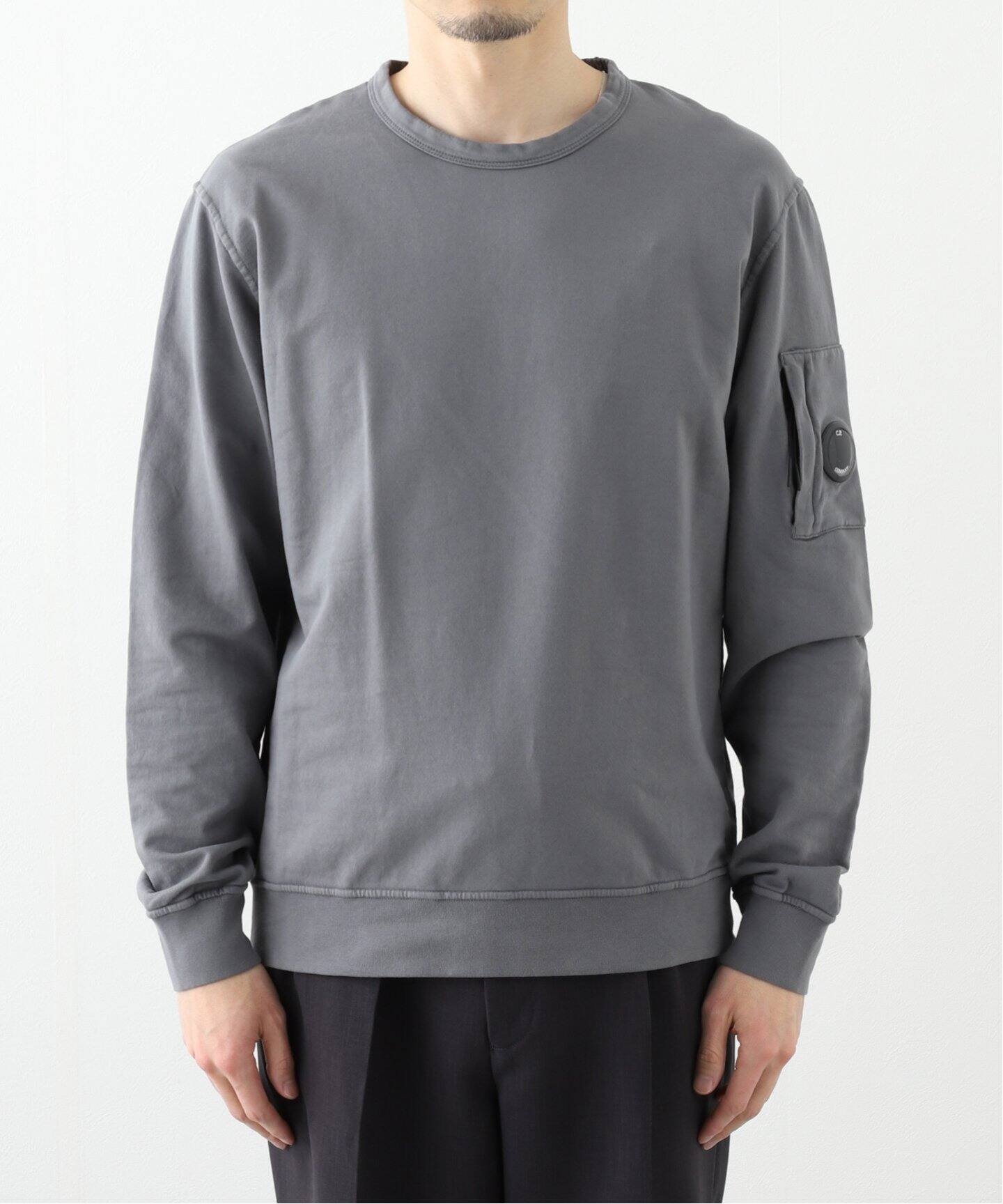 C.P. Company】ライト フリース クルーネック スウェット シャツ 