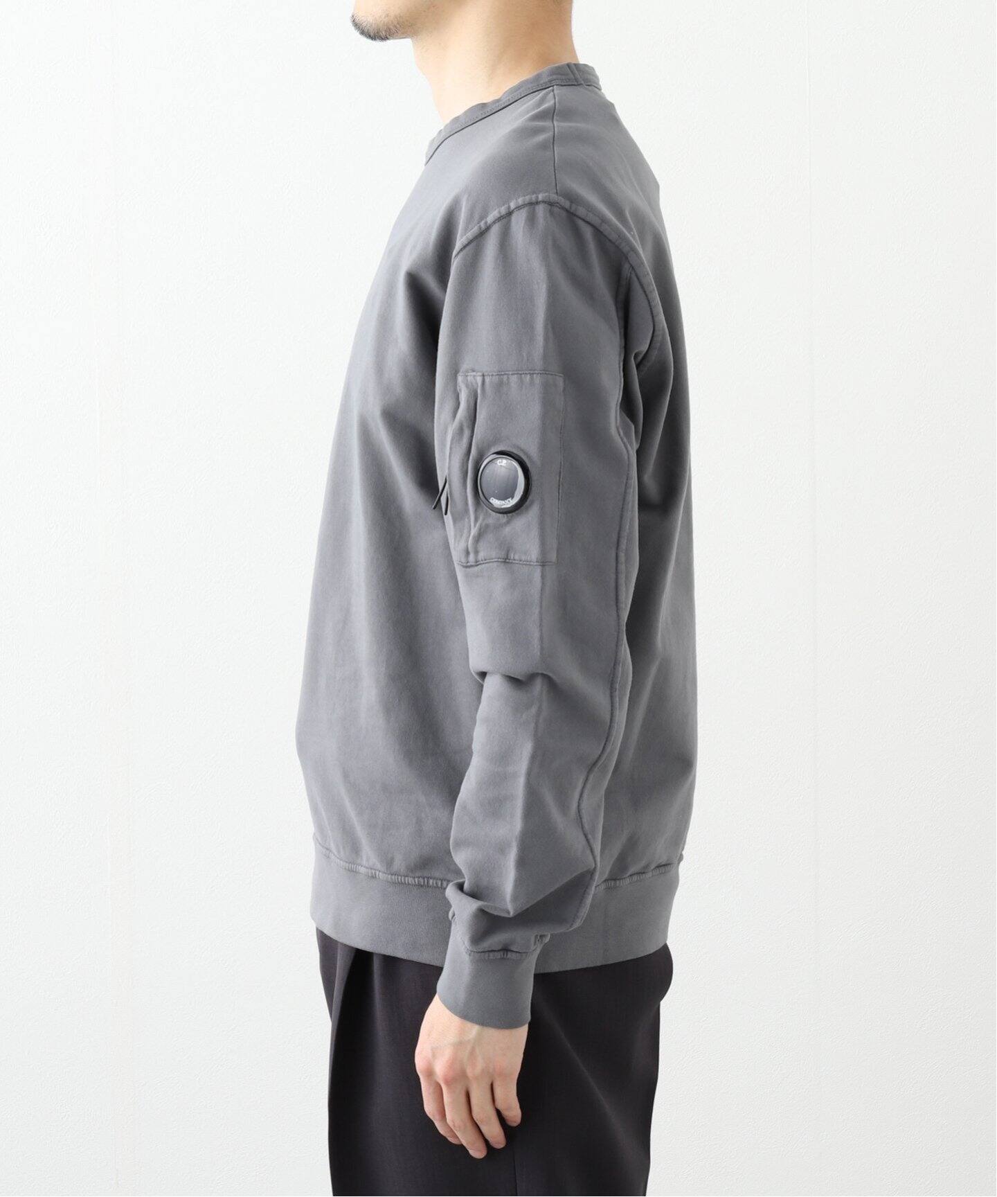C.P. Company】ライト フリース クルーネック スウェット シャツ 