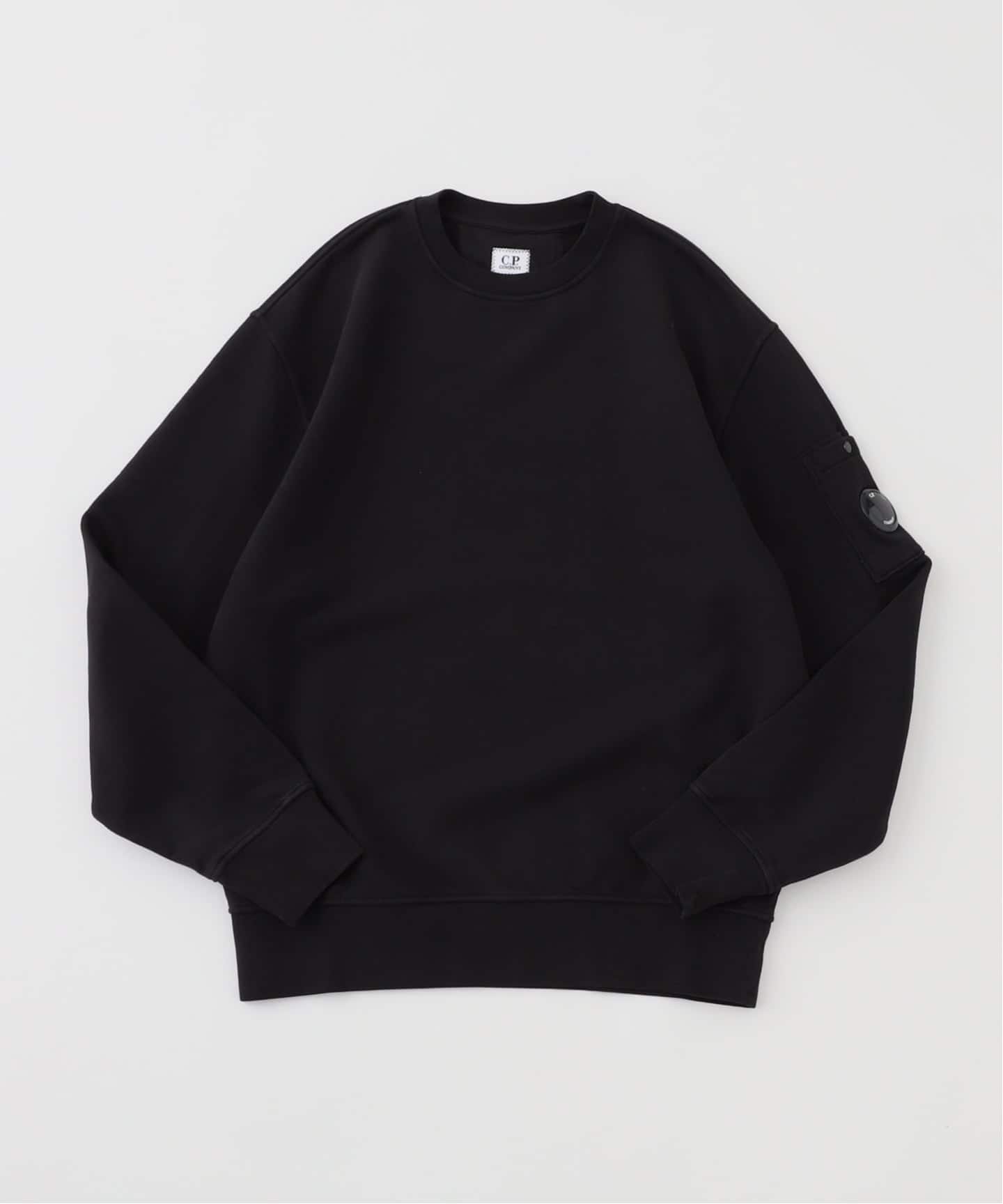 スウェット・トレーナー C.P. COMPANY WOOL BLEND PULLOVER British Sailor wool-blend sweater in black - C P Company