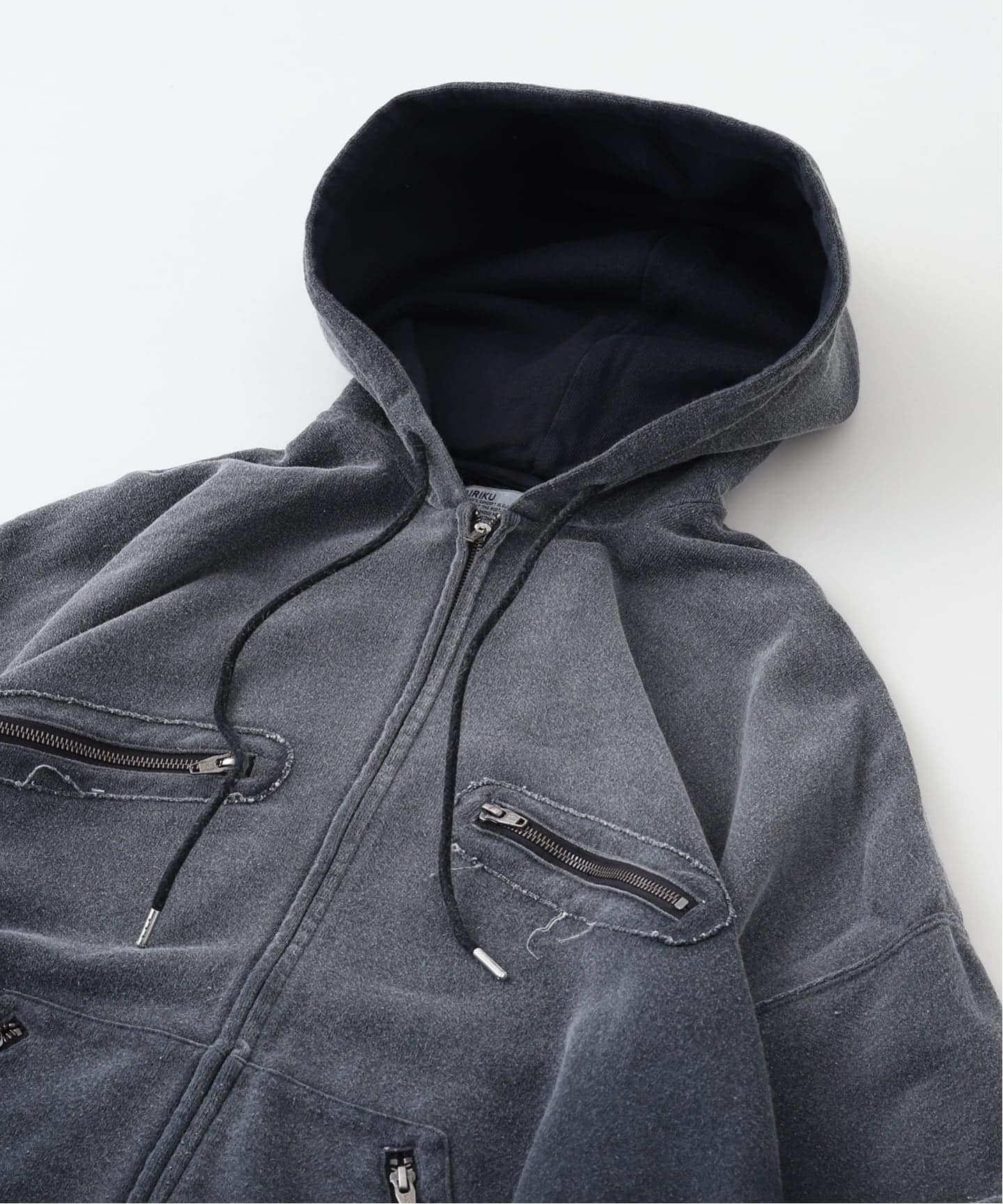 DAIRIKU / ダイリク 5-Zip Vintage Dyed Hoodie（パーカー