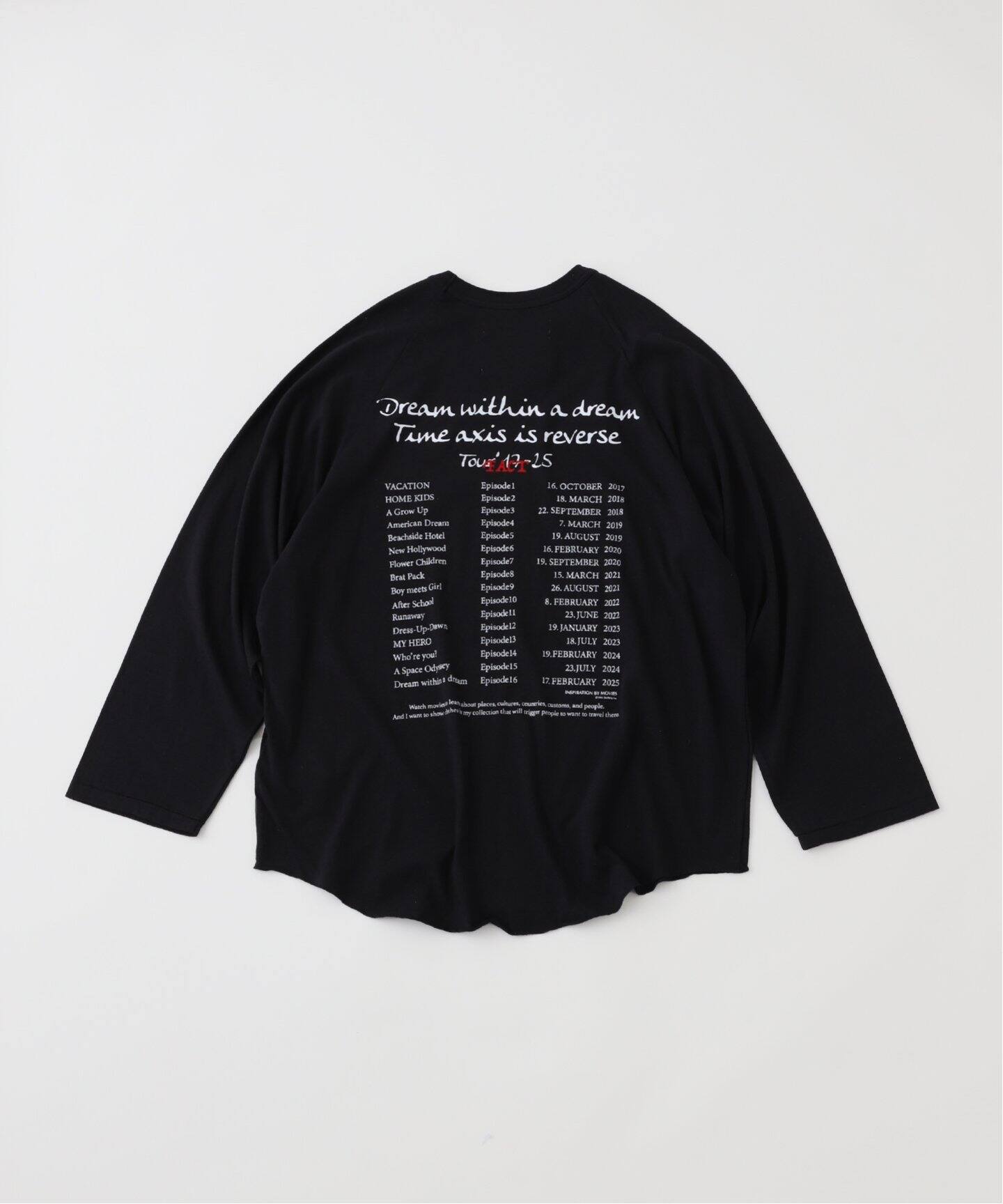 DAIRIKU The Summer Tour\" Raglan Tee ラグラン The Summer Tour Raglan Tee (22SS C-6) | DAIRIKU / トップス