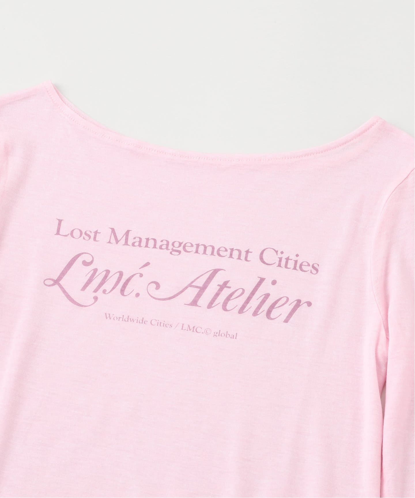 ★ LMC★ WM LMC ATELIER SHEER LONG SLV TEE pink 0LM45SLS801 LMC / エルエムシー WM LMC ATELIER SHEER LONG SLV TEE(T