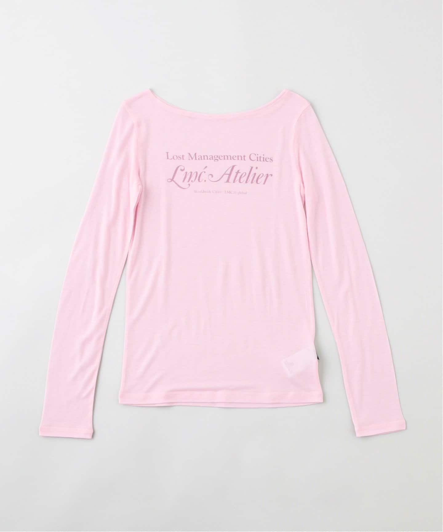 ★ LMC★ WM LMC ATELIER SHEER LONG SLV TEE pink 0LM45SLS801 LMC / エルエムシー WM LMC ATELIER SHEER LONG SLV TEE(T