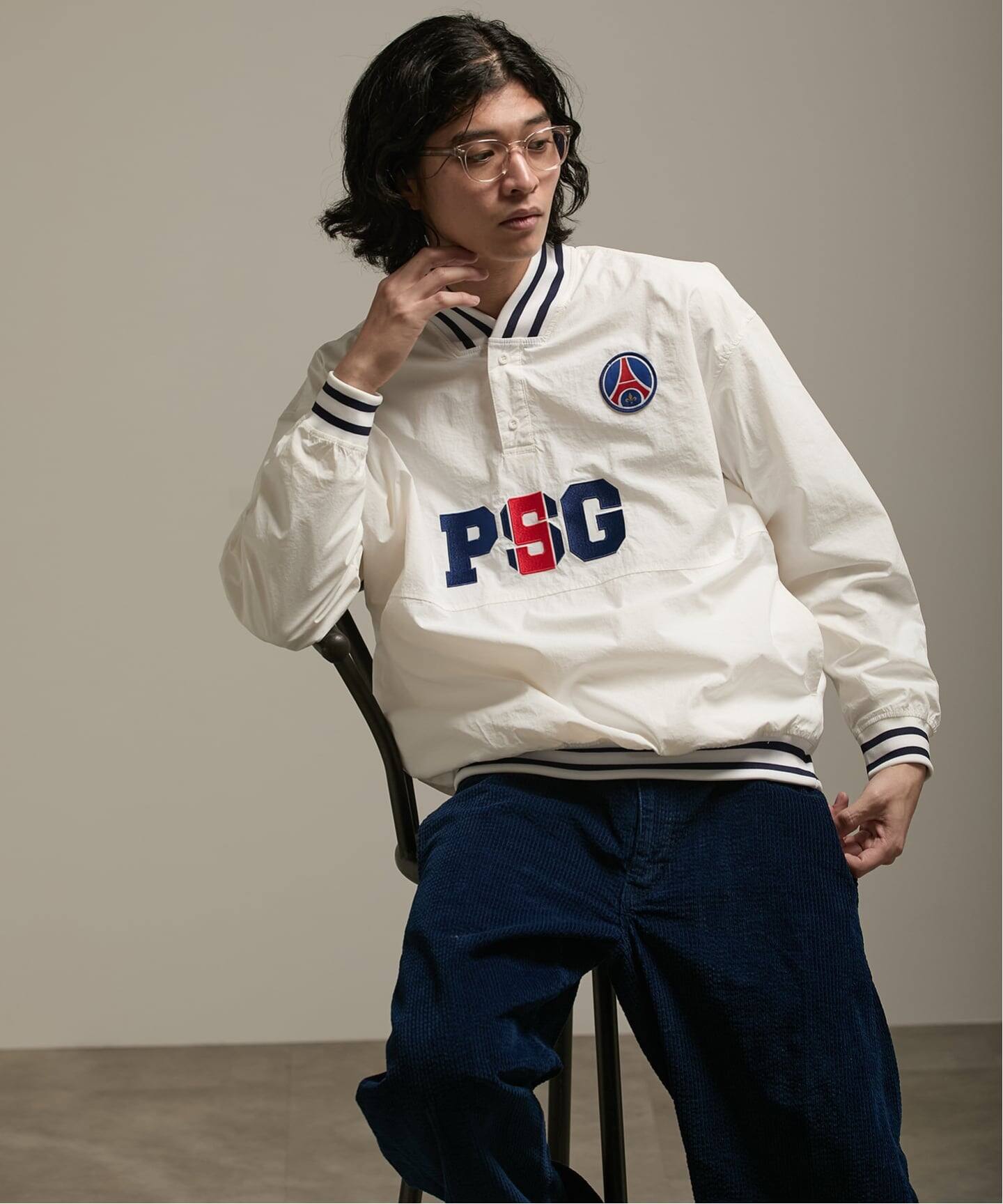 超希少！Y2K／パリ・サンジェルマン ナイロンジャケット THOMSON／L Paris Saint-Germain / パリ・サン＝ジェルマン】 JP Snapline Henley