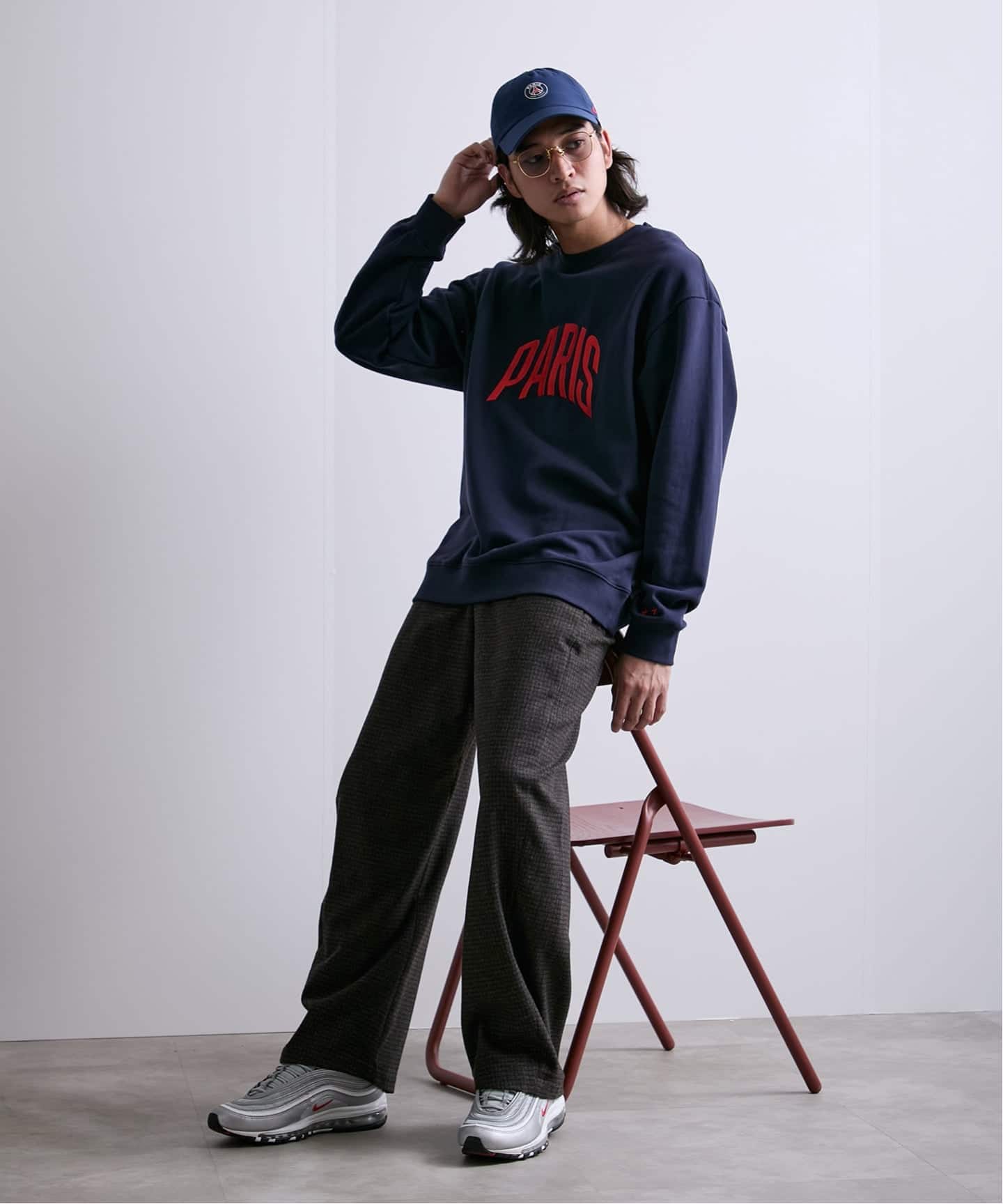 Paris Saint-Germain 】 JP Embroidery Pullover Sweatshirt