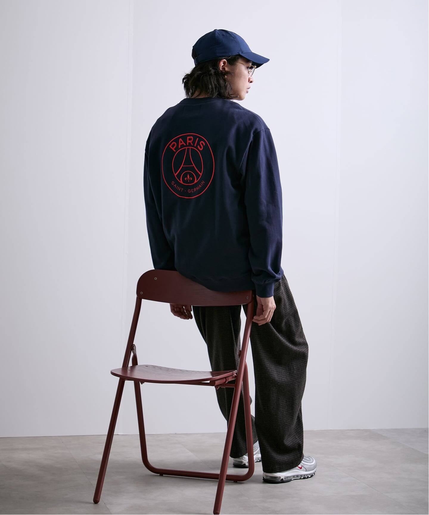 Paris Saint-Germain 】 JP Embroidery Pullover Sweatshirt