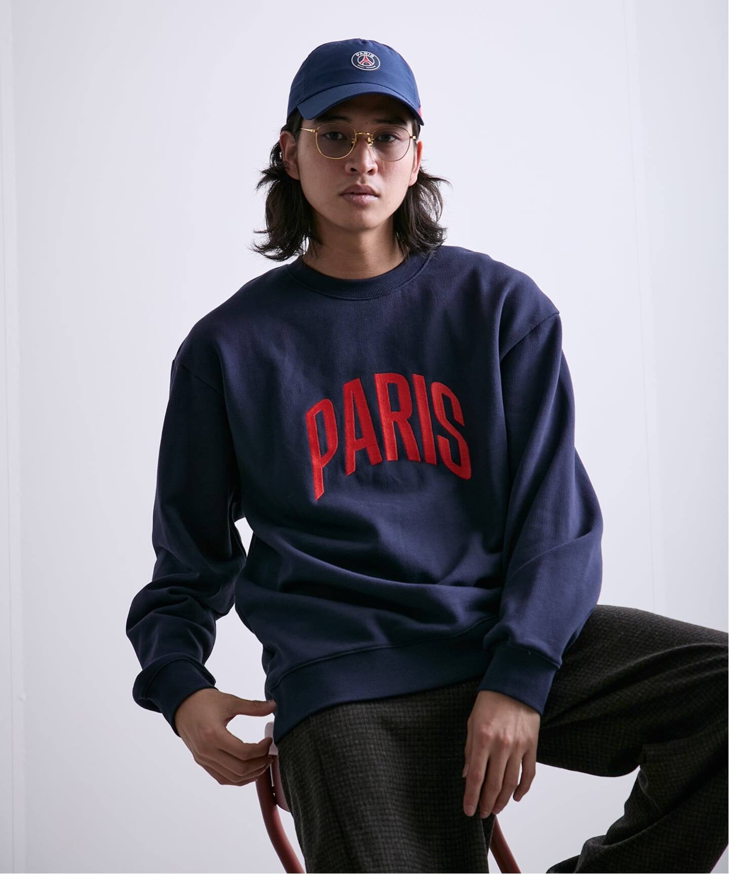 Paris Saint-Germain 】 JP Embroidery Pullover Sweatshirt