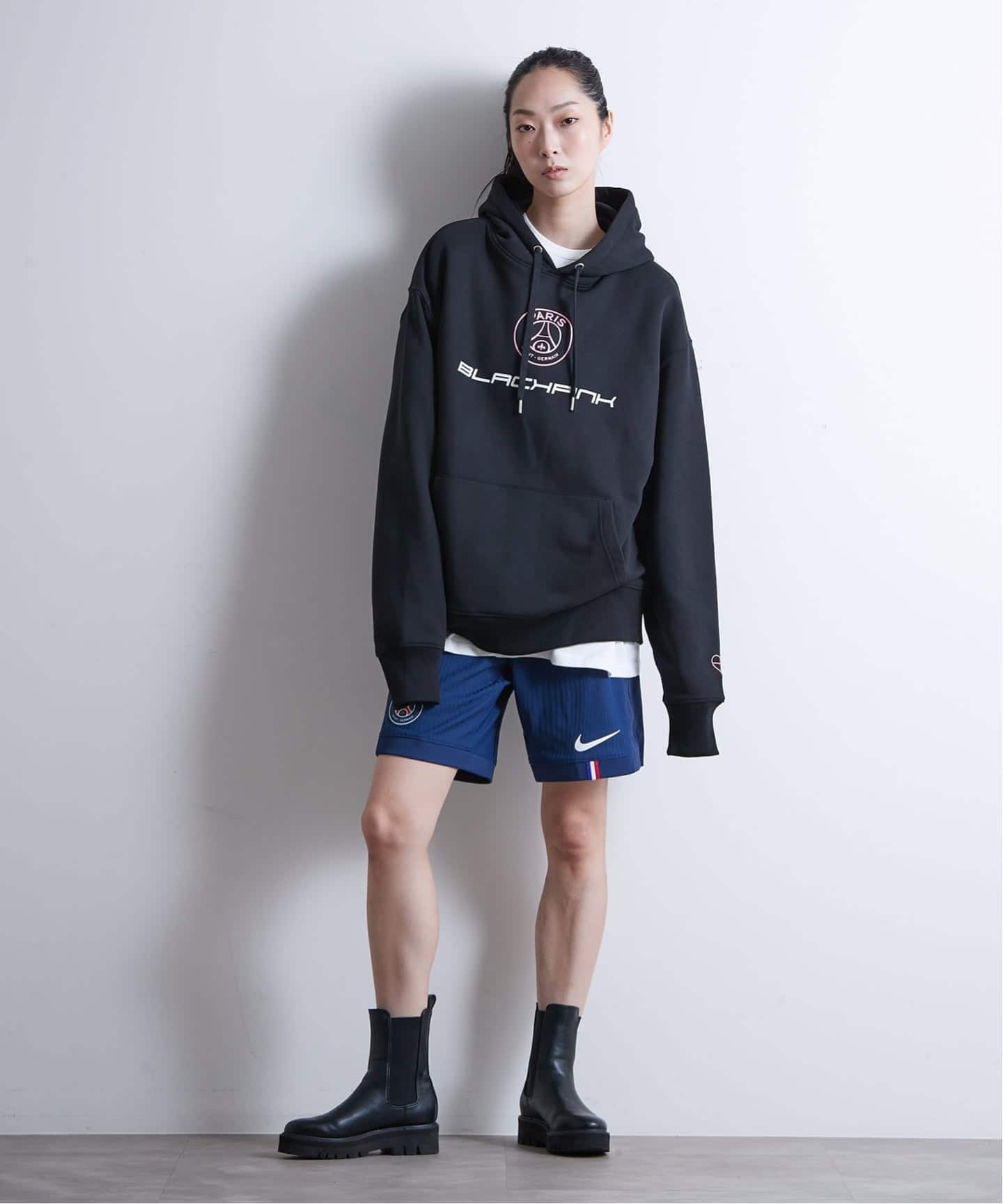 BlackpinkxPSG 】BlackpinkxPSG Paris 16 Elevated Hoodie ST856