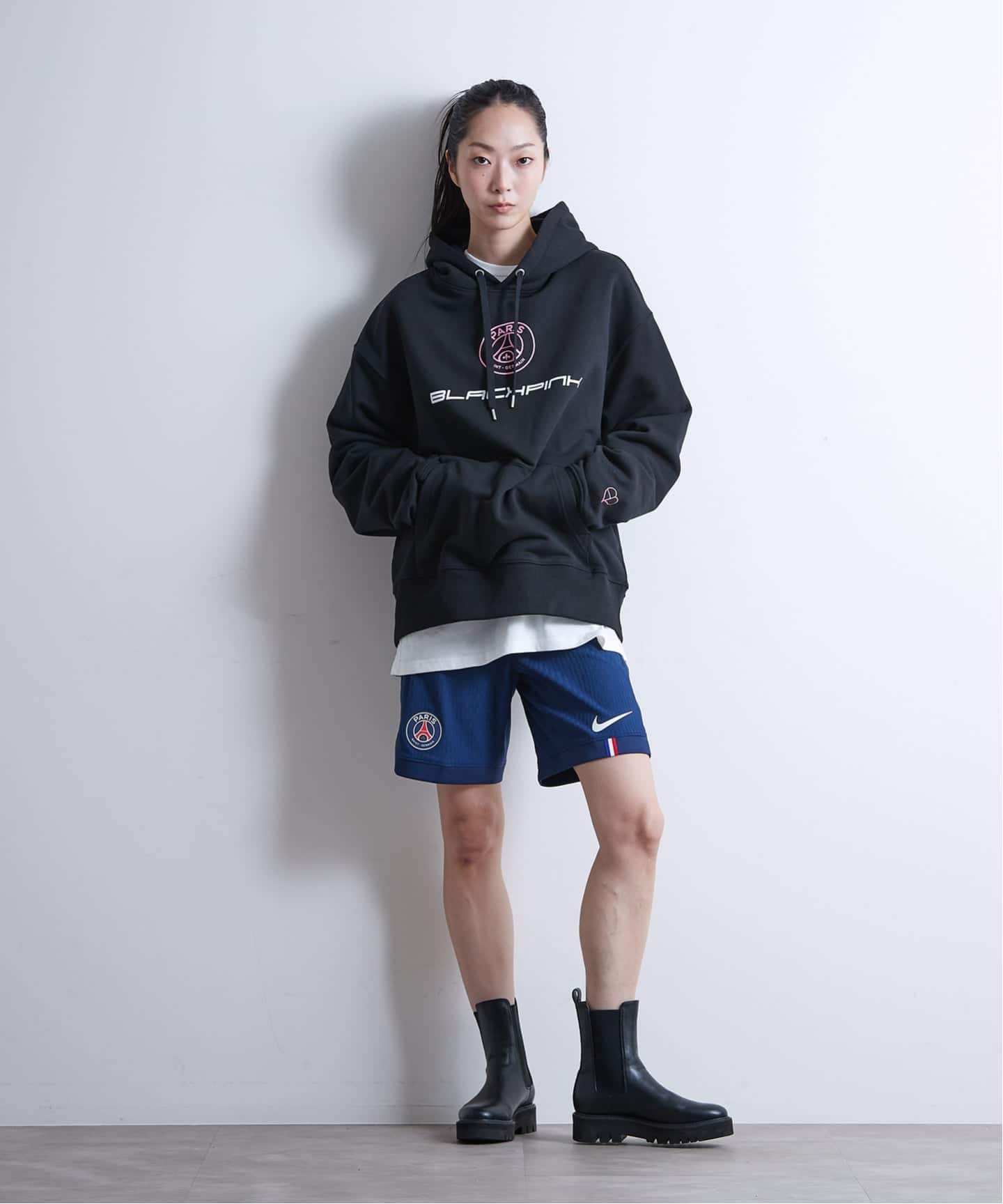 BlackpinkxPSG 】BlackpinkxPSG Paris 16 Elevated Hoodie ST856
