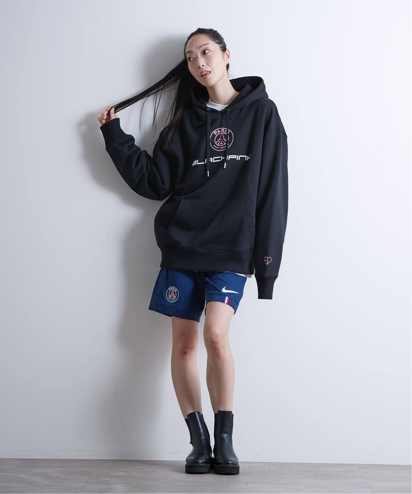 BlackpinkxPSG 】BlackpinkxPSG Paris 16 Elevated Hoodie ST856