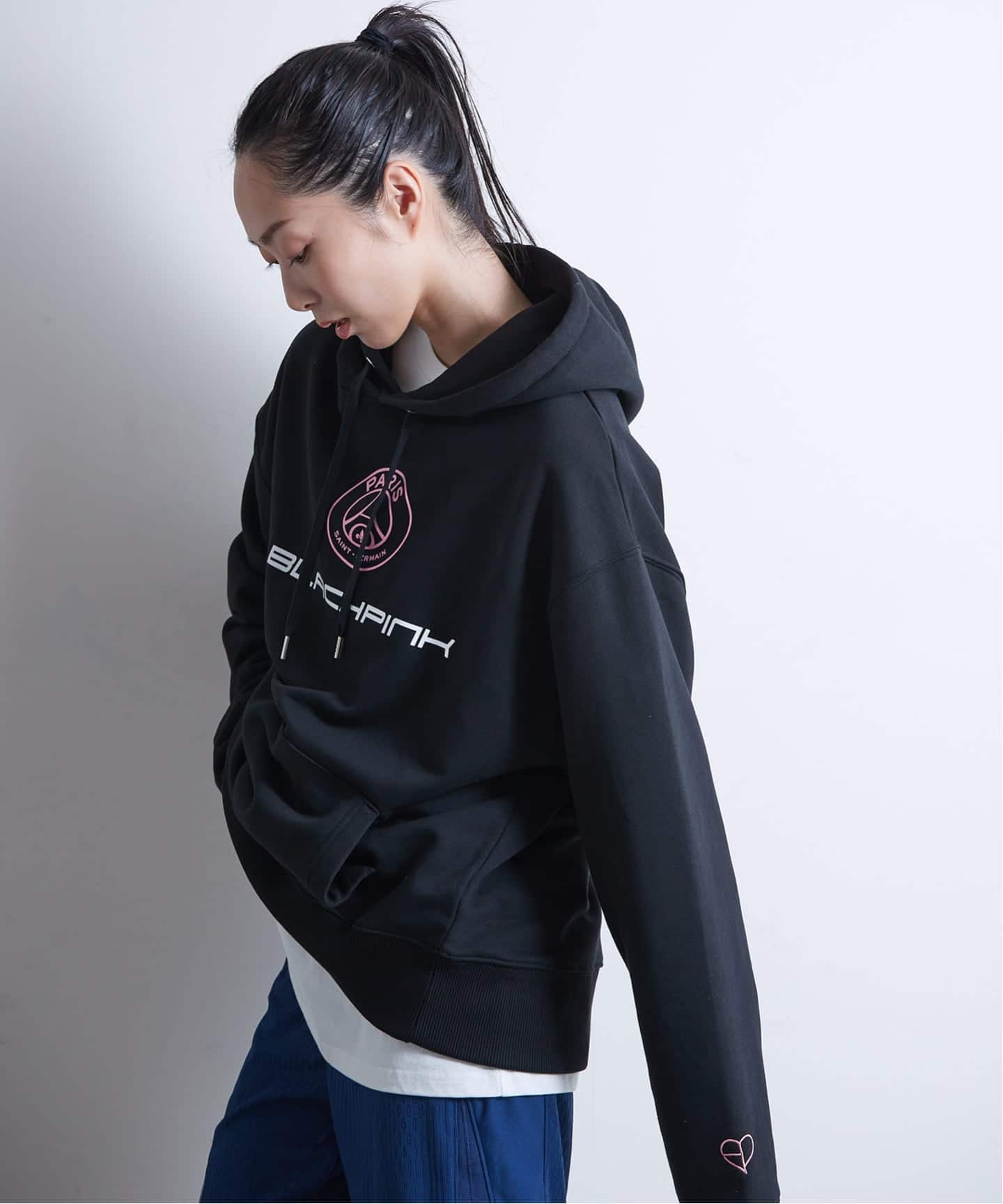 BlackpinkxPSG 】BlackpinkxPSG Paris 16 Elevated Hoodie ST856