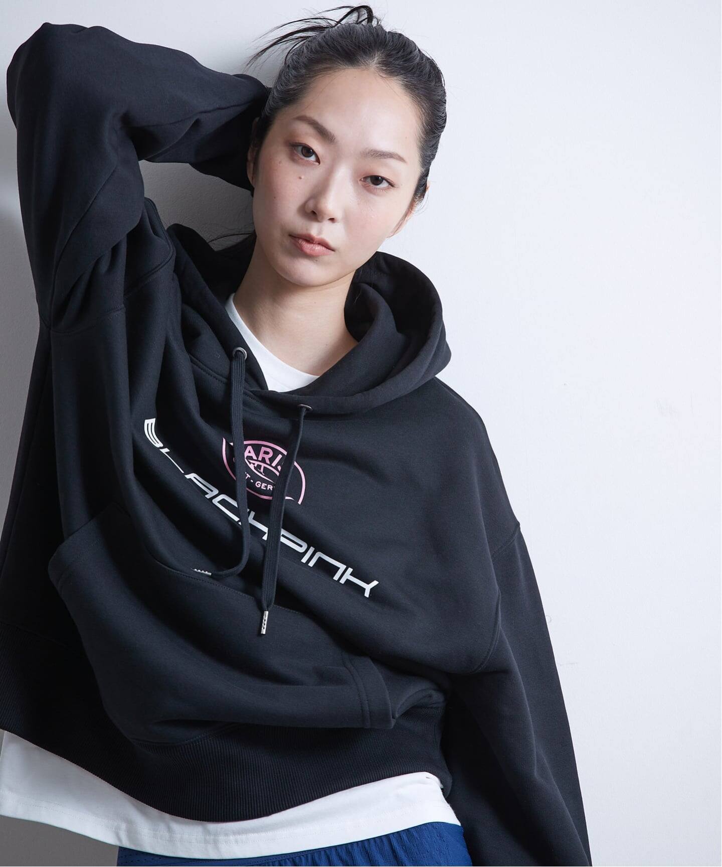 BlackpinkxPSG 】BlackpinkxPSG Paris 16 Elevated Hoodie ST856