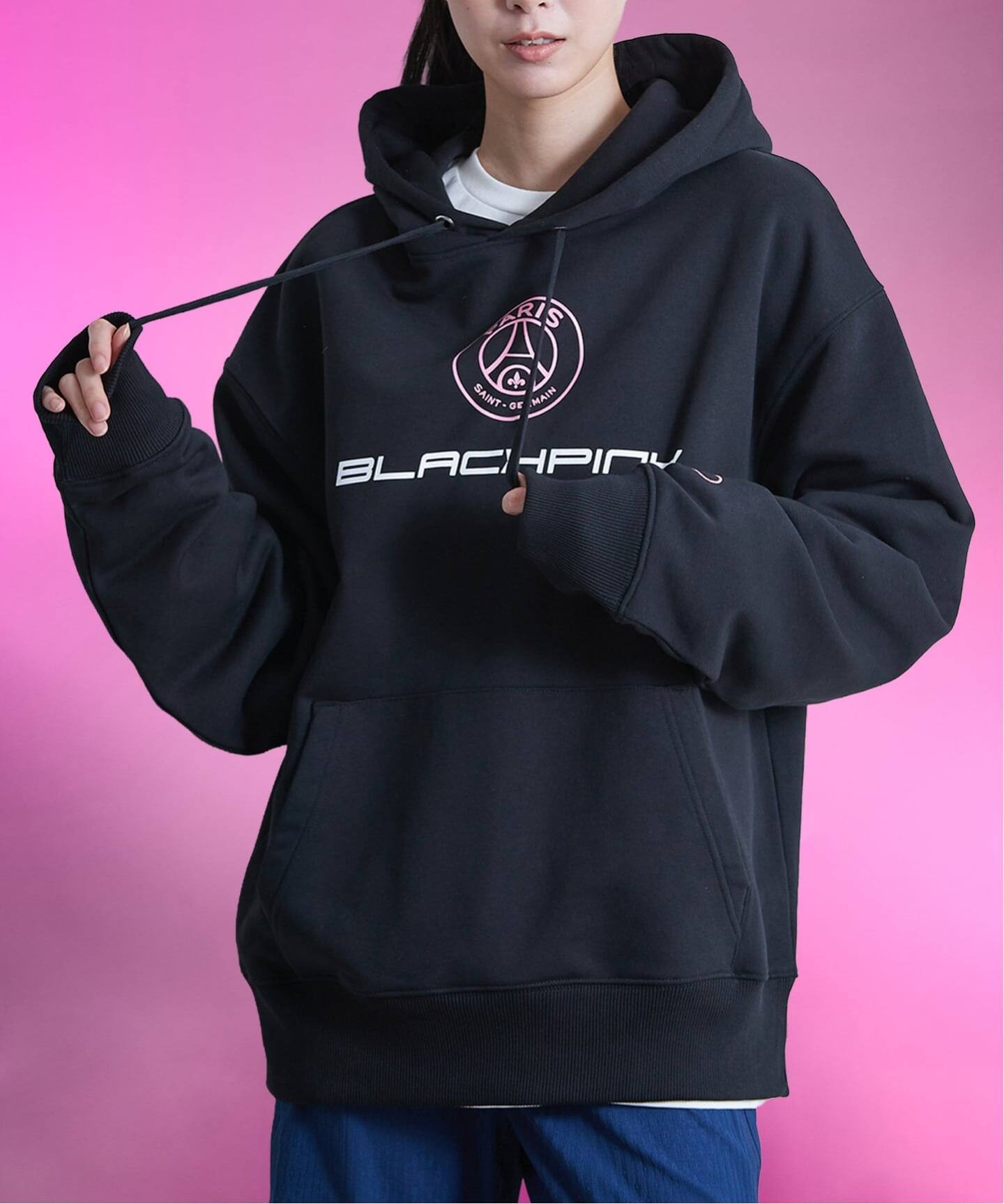 BlackpinkxPSG 】BlackpinkxPSG Paris 16 Elevated Hoodie ST856 
