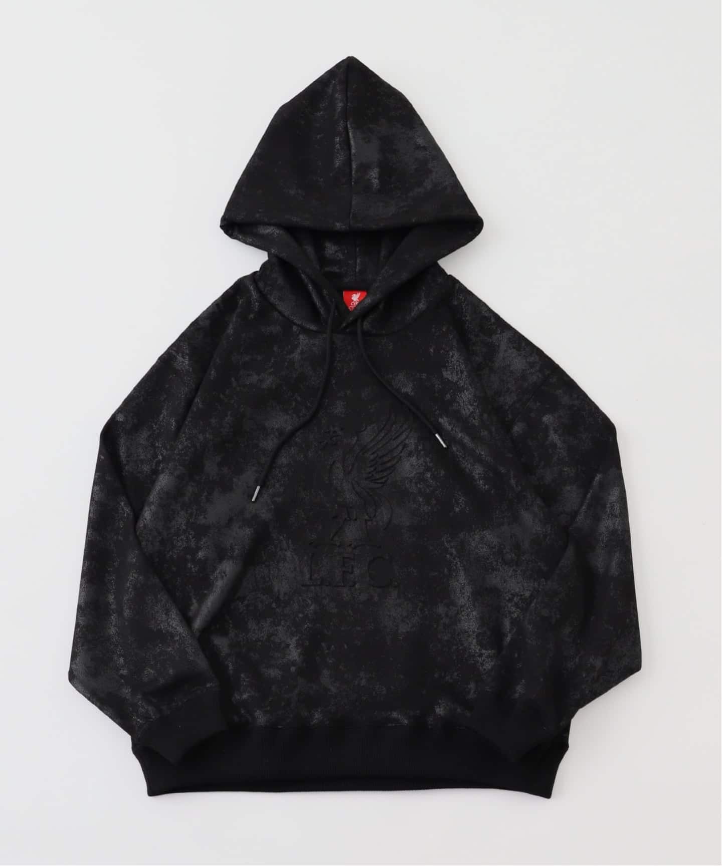 Liverpool FC / リバプール FC】Fake Leather Emboss Hoodie（パーカー
