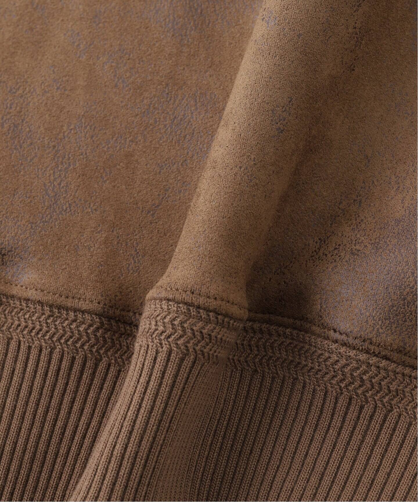 Liverpool FC / リバプール FC】Fake Leather Emboss Hoodie（パーカー