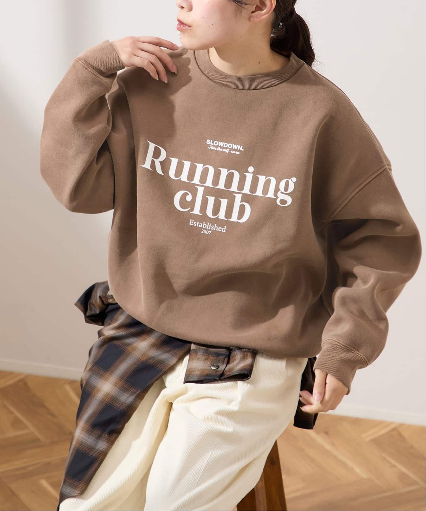 予約》【RUNNING~】ピグメントスウェットプルオーバー