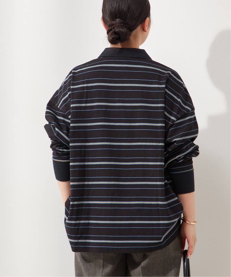 IENA ポロシャツロングスリーブプルオーバー ポロシャツロングスリーブ  