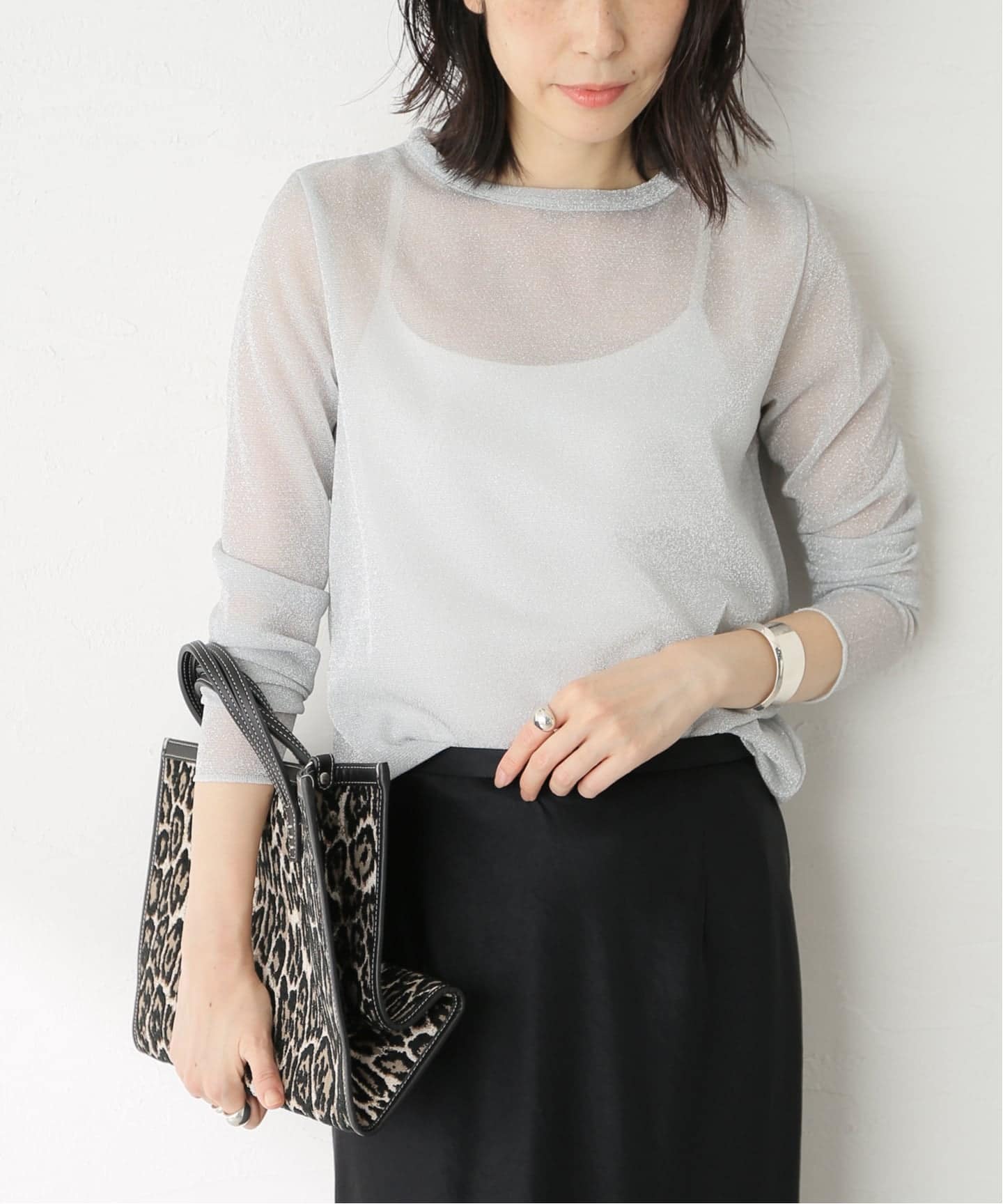 ラメシアークルーネックプルオーバー（Tシャツ／カットソー）｜JOURNAL