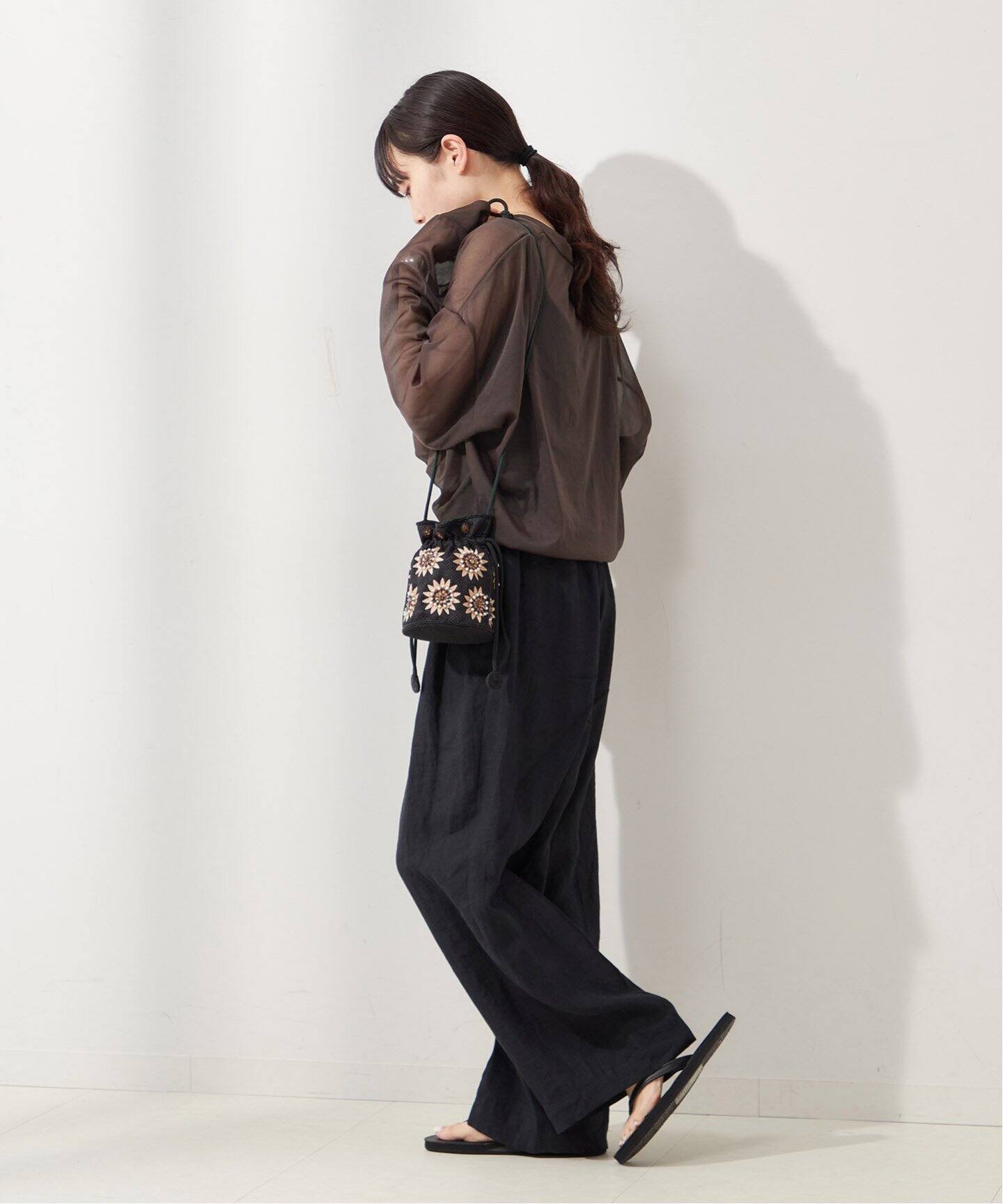 現行品JOURNAL STANDARD L'ESSAGEオーガンジーカーディガン JOURNAL STANDARD L'ESSAGE｜《追加2》オーガンジーカーディガン