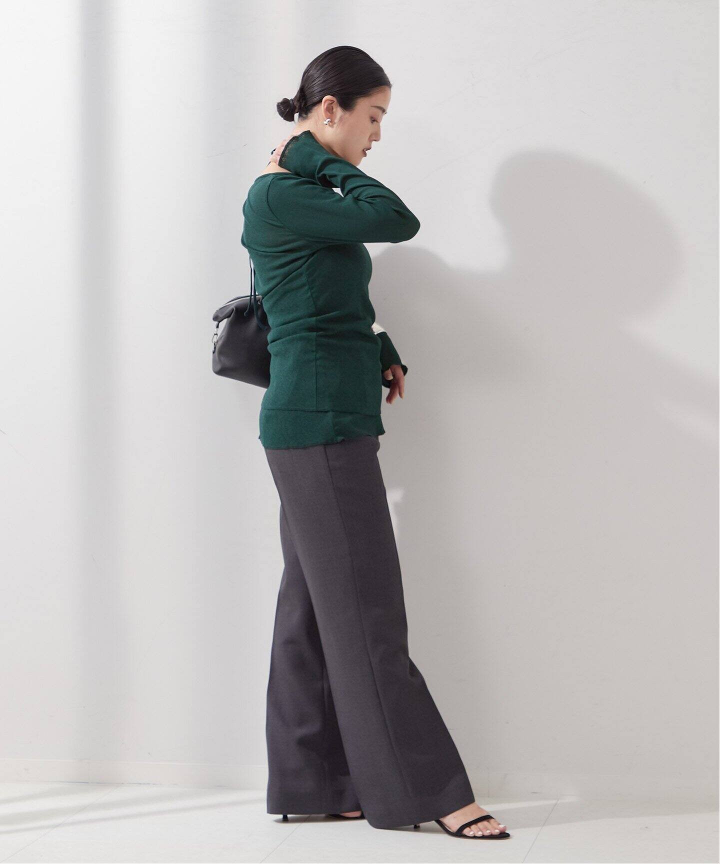 美品 ジャーナルスタンダードレザージュ ドットムジタックスリーブシャツ ブルー ジャーナルスタンダード レサージュ JOURNAL STANDARD L'ESSAGE