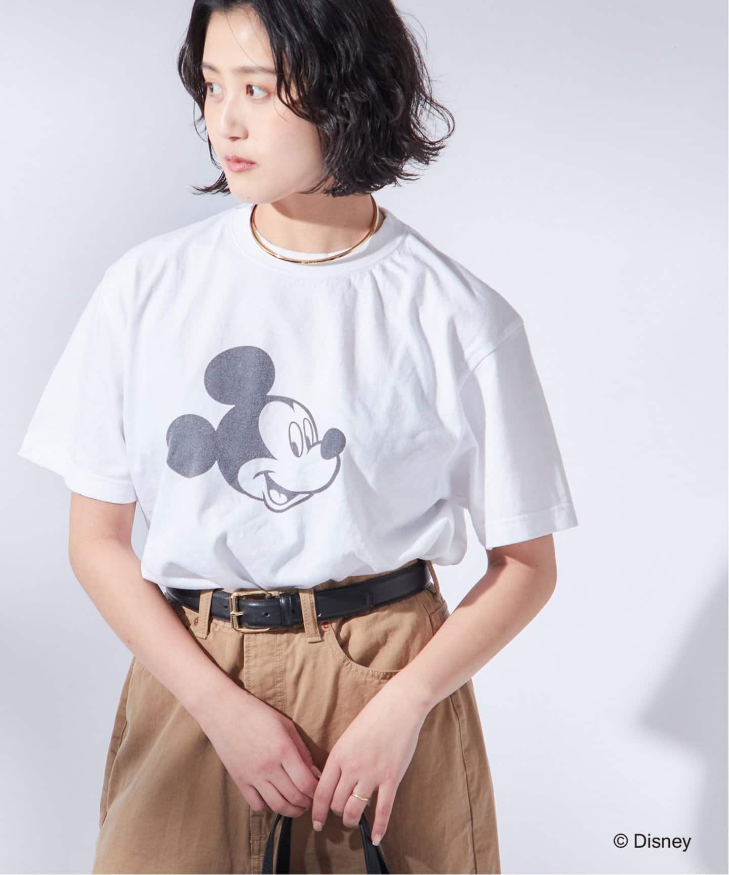 追加4》【MICKEY】ピグメントTシャツ（Tシャツ／カットソー