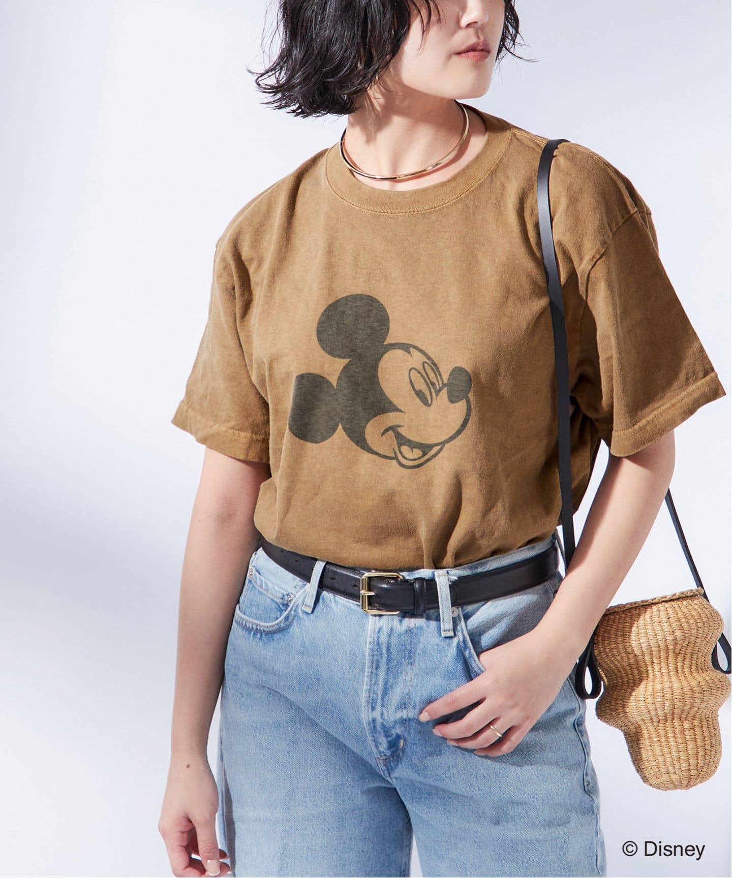 追加4》【MICKEY】ピグメントTシャツ（Tシャツ／カットソー