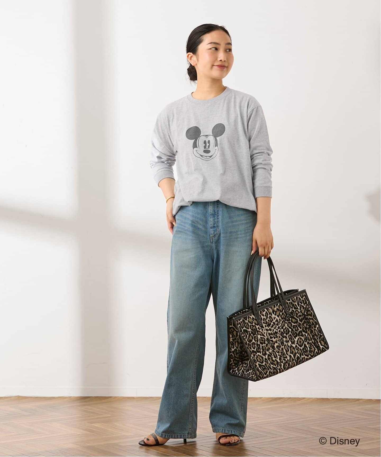 MICKEY】ピグメントロングスリーブTシャツ（Tシャツ／カットソー