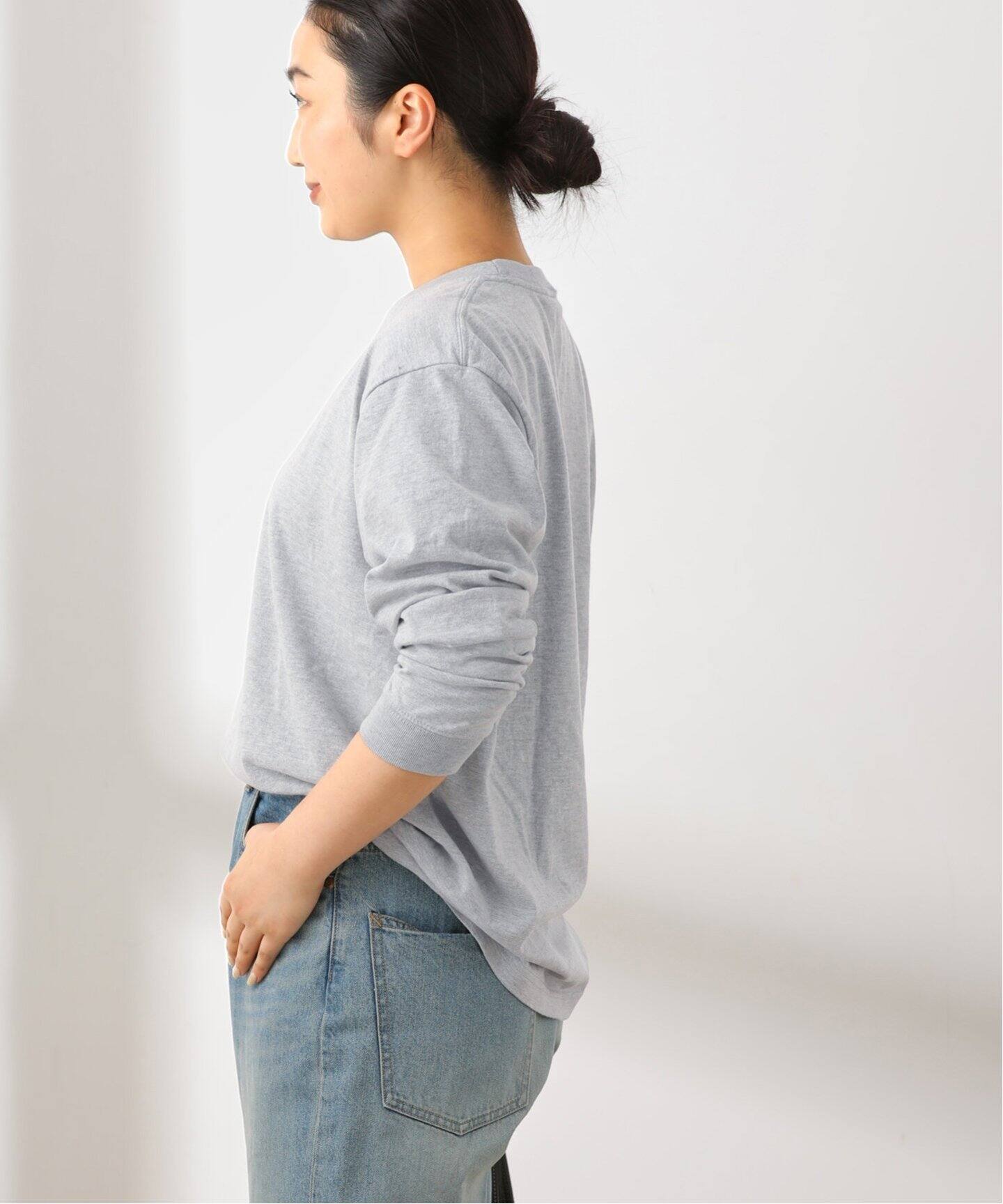 MICKEY】ピグメントロングスリーブTシャツ（Tシャツ／カットソー