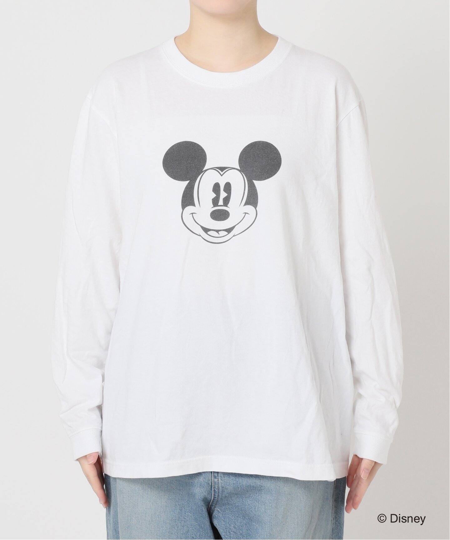 MICKEY】ピグメントロングスリーブTシャツ（Tシャツ／カットソー