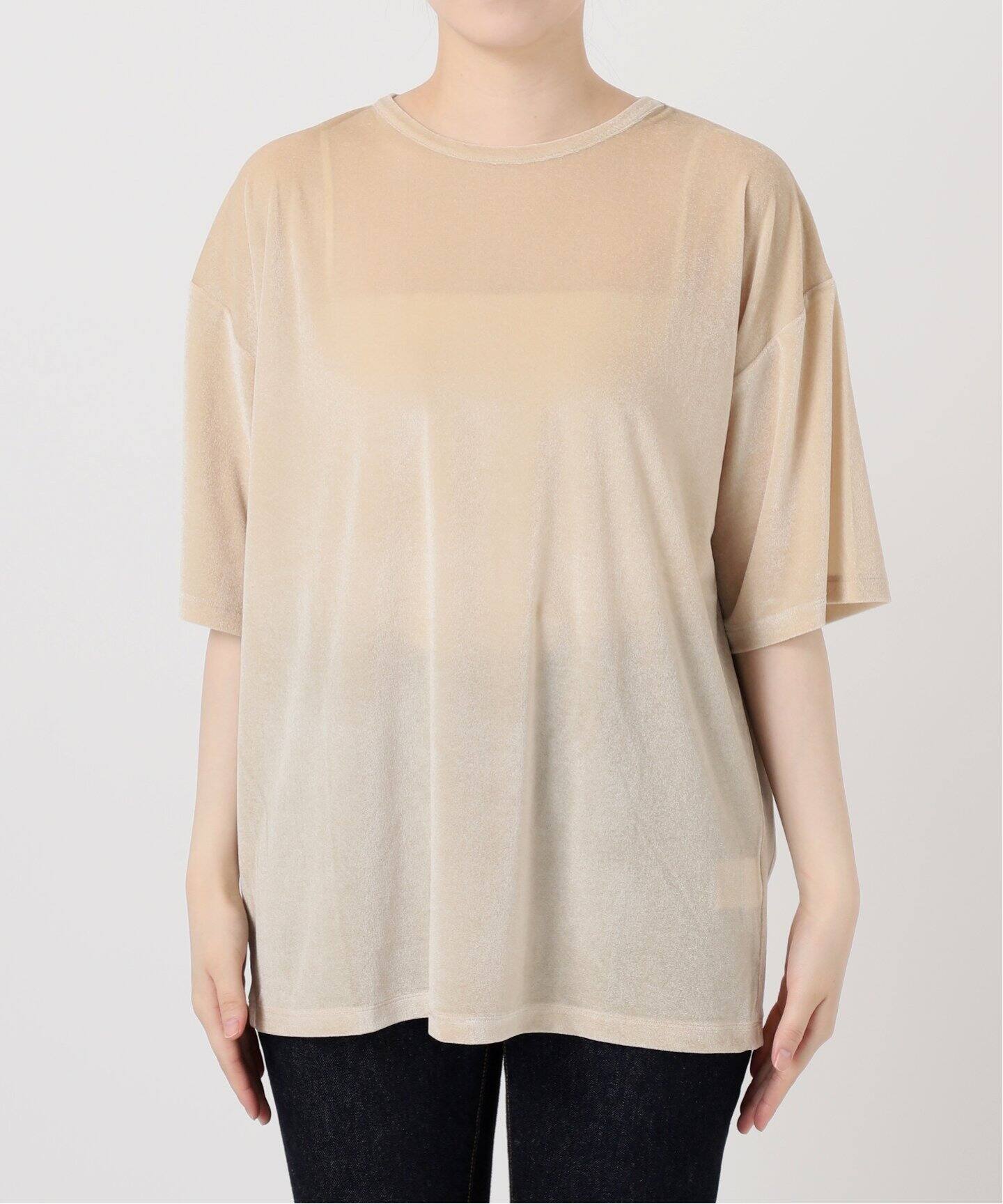 ジャーナルスタンダードレサージュ　ベロアTシャツ25AW 完売品　最終値下げ ベロアTシャツ（Tシャツ／カットソー）｜JOURNAL STANDARD L