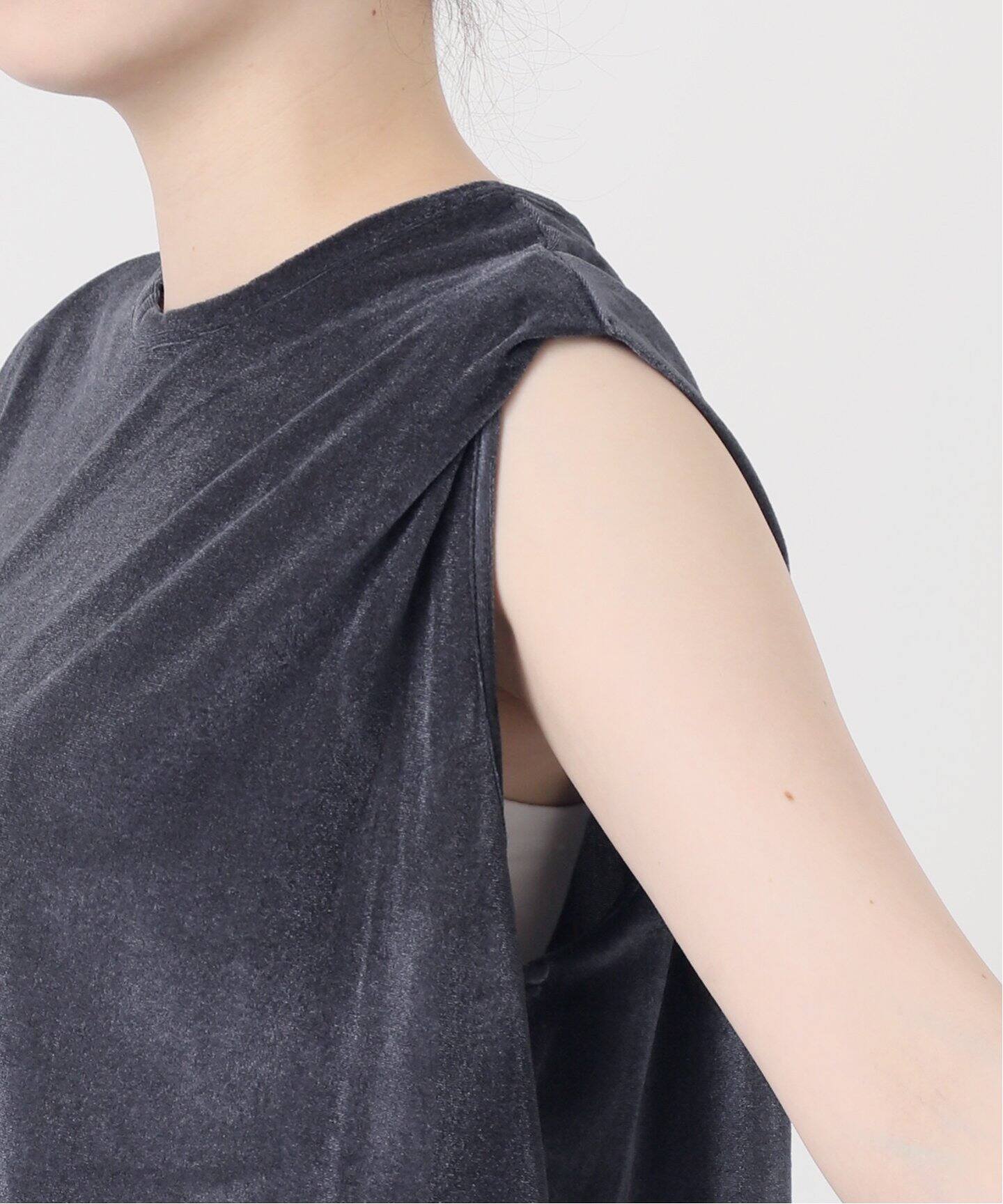 ベロア タックノースリーブ（Tシャツ／カットソー）｜JOURNAL STANDARD