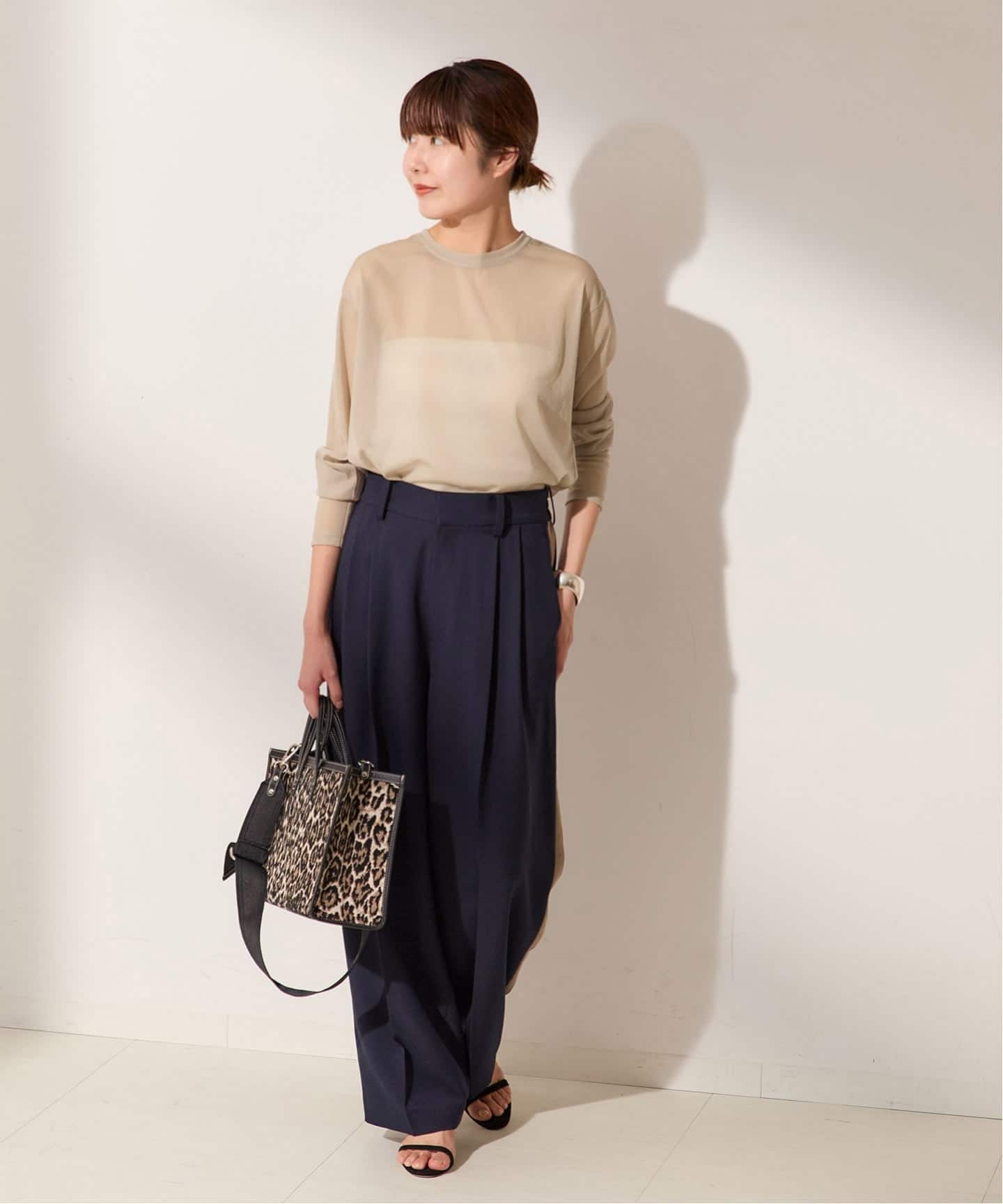 トップス ayacoon JOURNAL STANDARD L'ESSAGE 金子綾さん着用】シアークルーネックトップス（Tシャツ