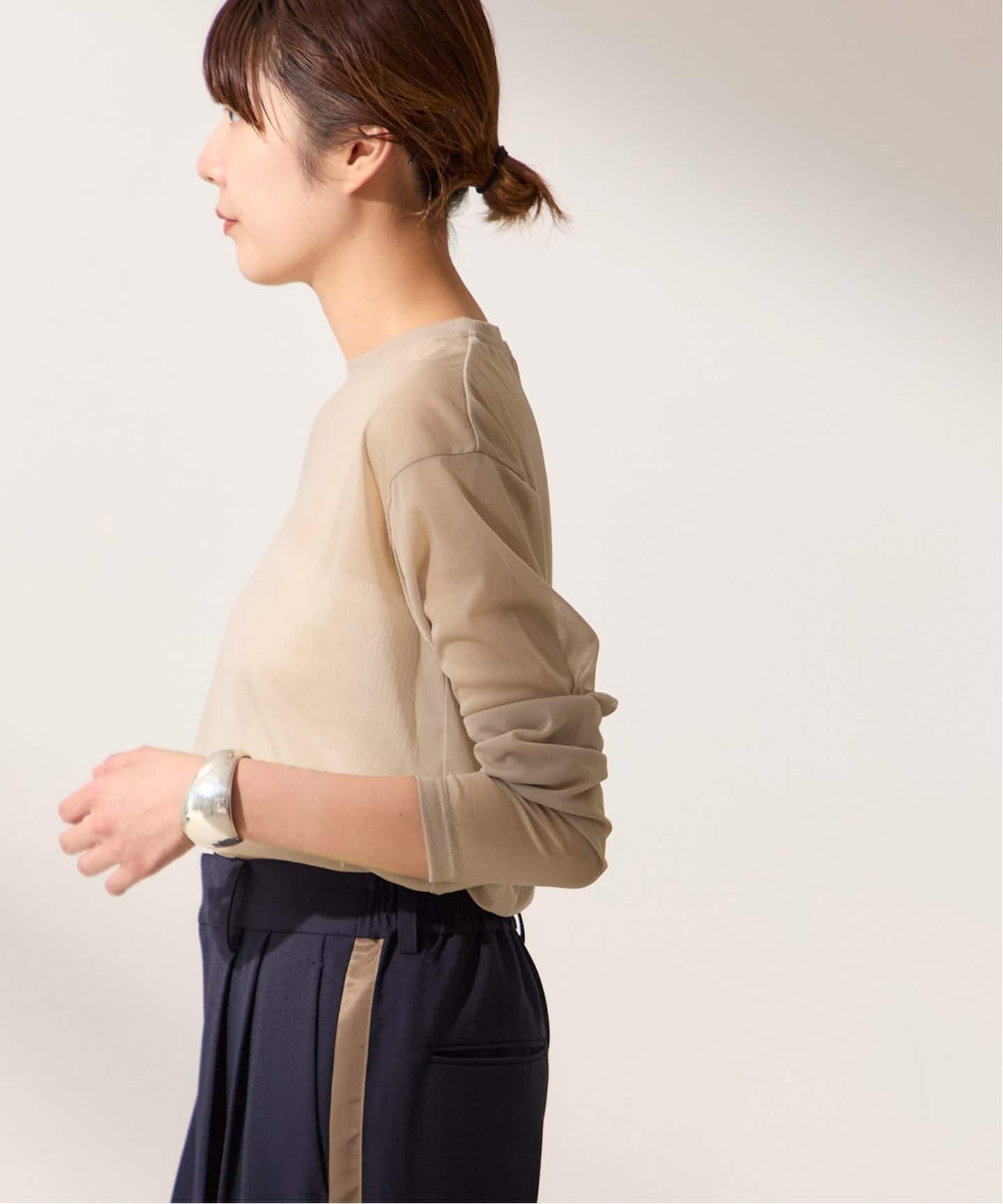 トップス ayacoon JOURNAL STANDARD L'ESSAGE 金子綾さん着用】シアークルーネックトップス（Tシャツ